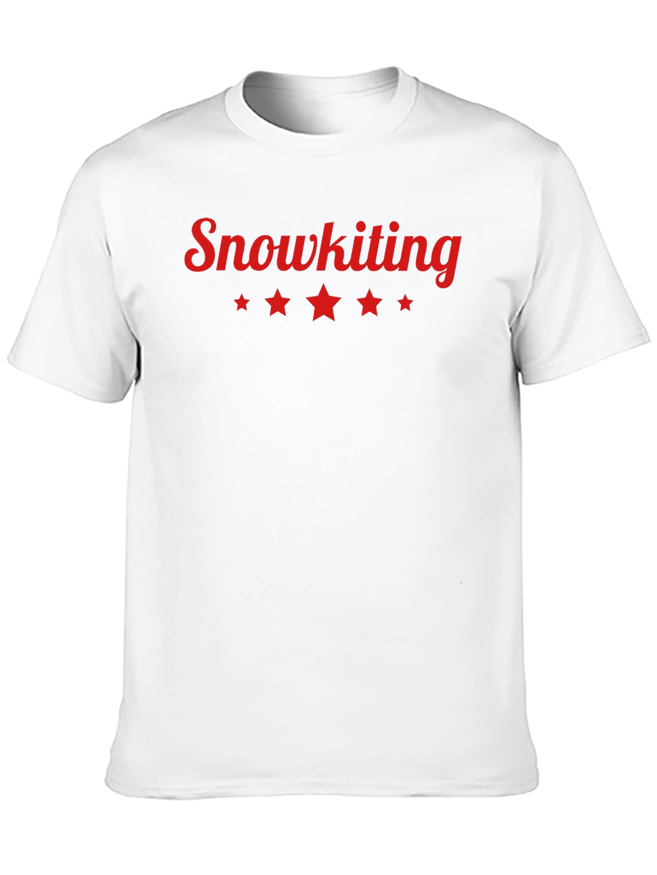 Snowkiting Graphic Tee - Stylish Black Cotton T-Shirt
