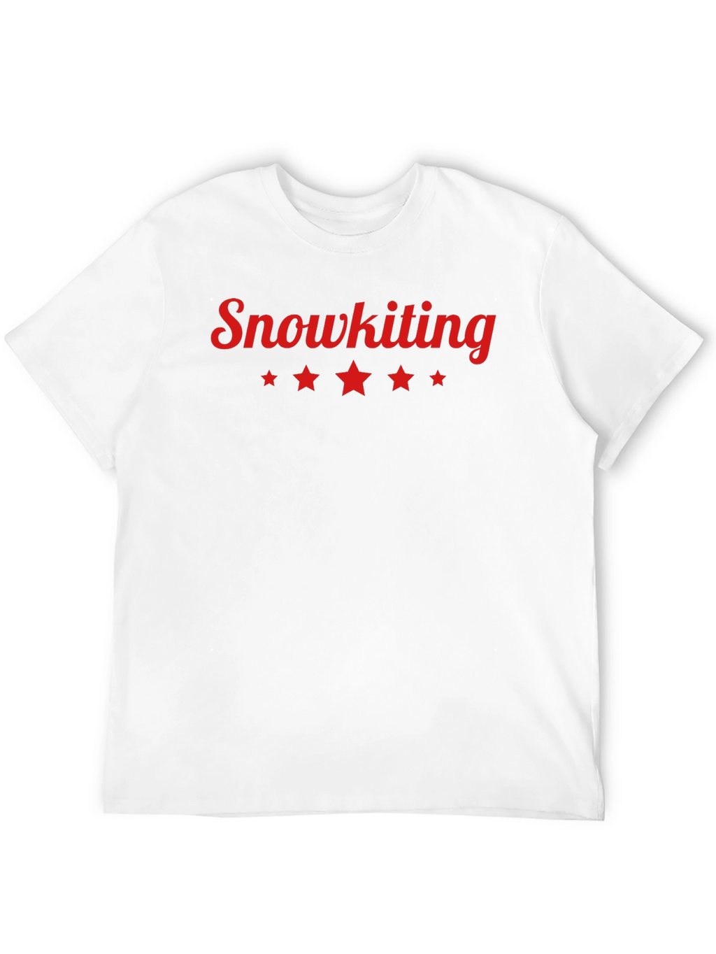 Snowkiting Graphic Tee - Stylish Black Cotton T-Shirt