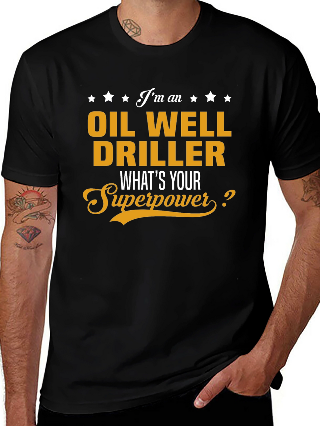 Oil Well Driller Superpower T-Shirt