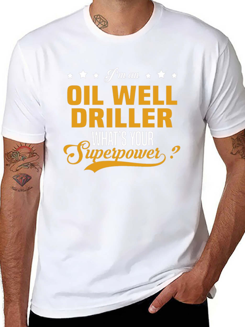 Oil Well Driller Superpower T-Shirt