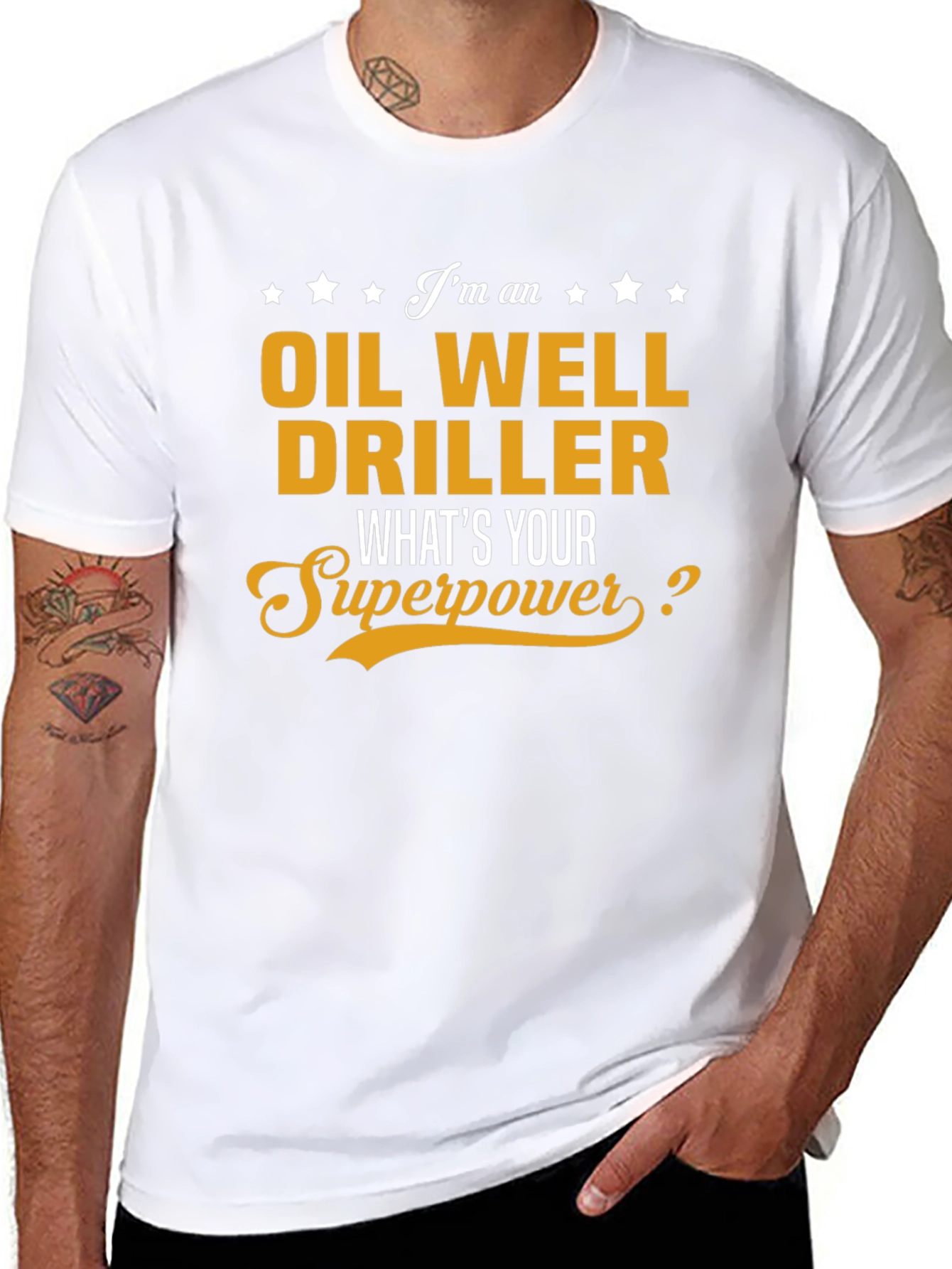 Oil Well Driller Superpower T-Shirt