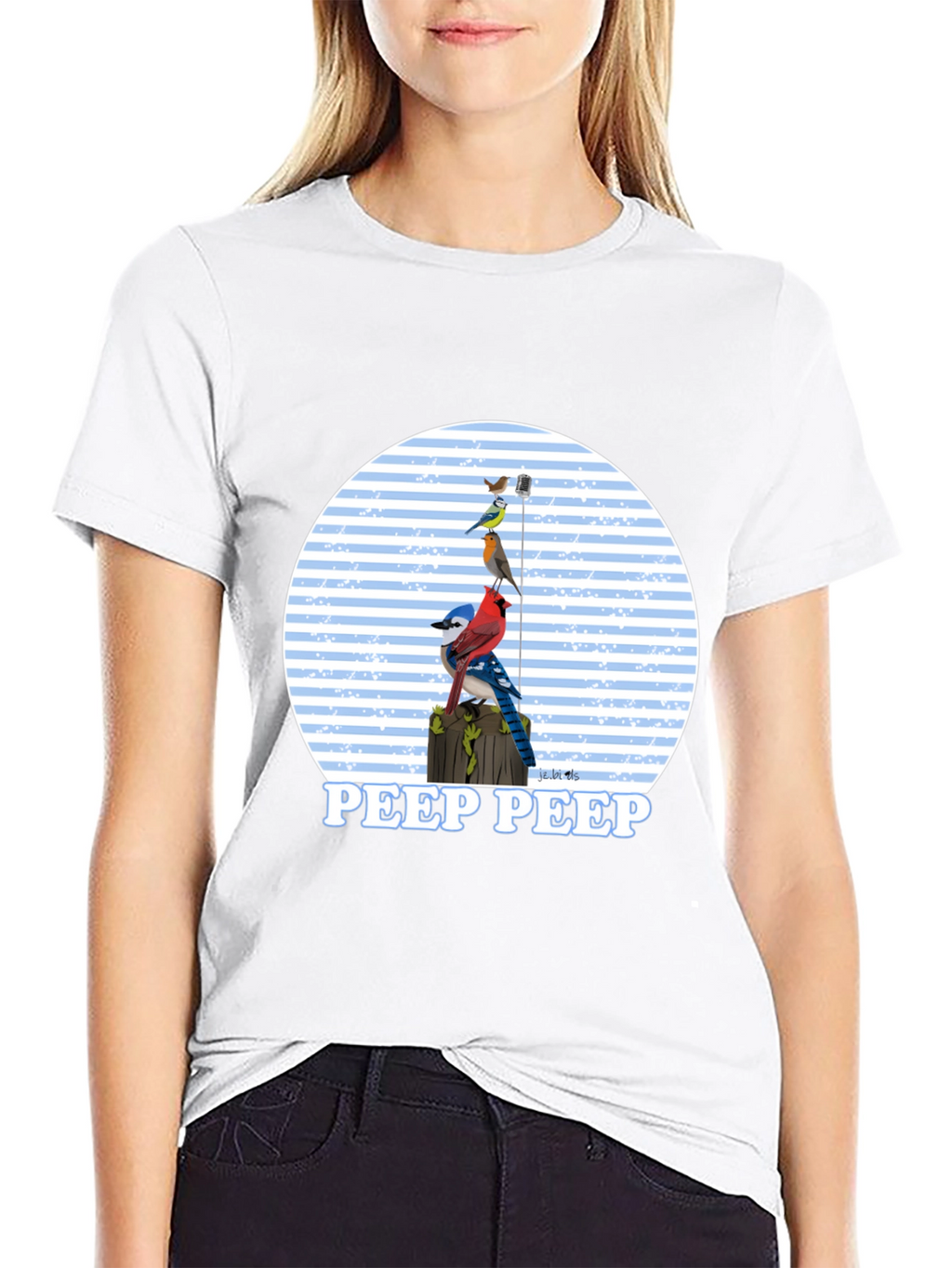 Bird Peep T-Shirt - Nature Lover Tee