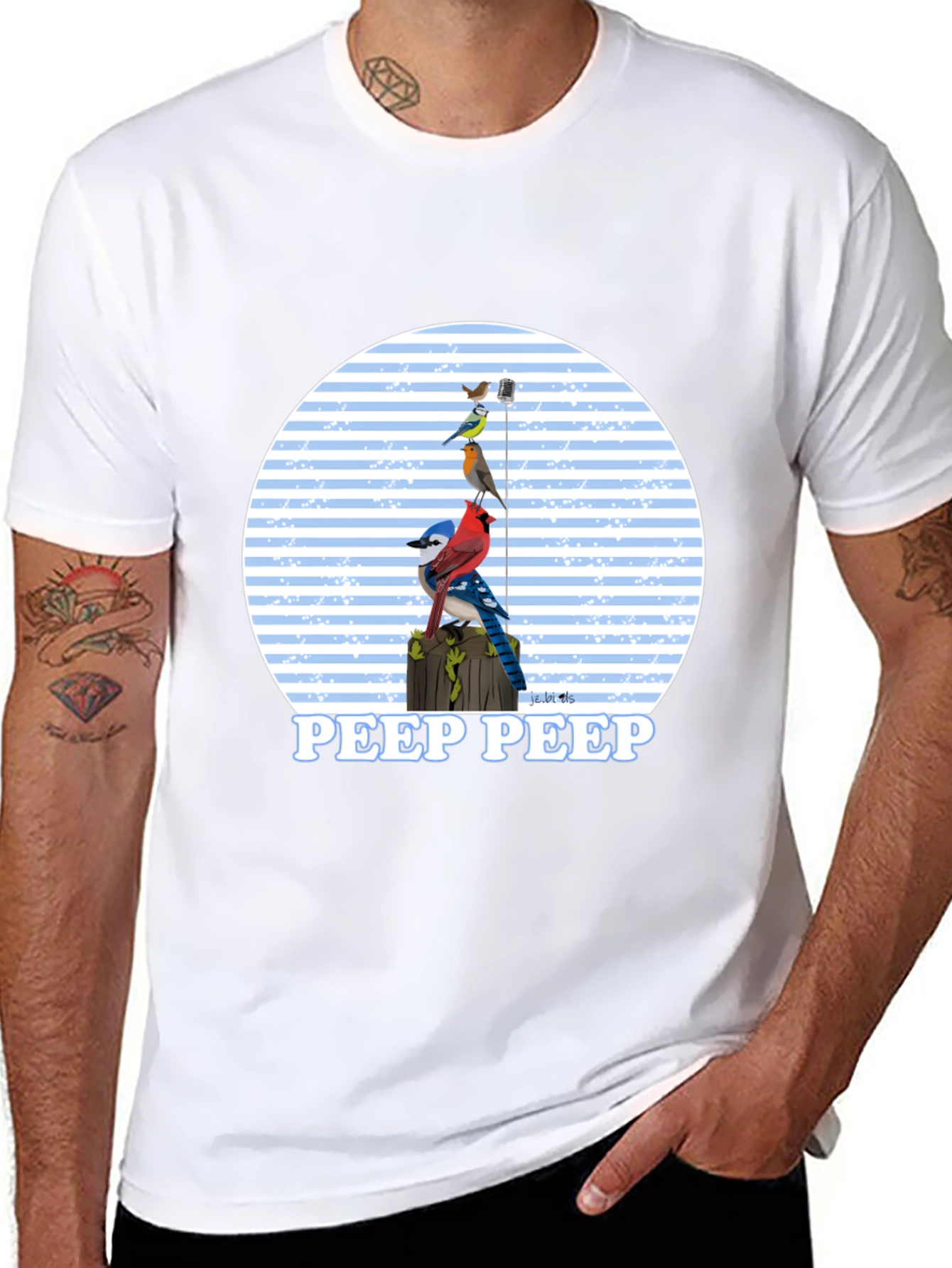 Bird Peep T-Shirt - Nature Lover Tee