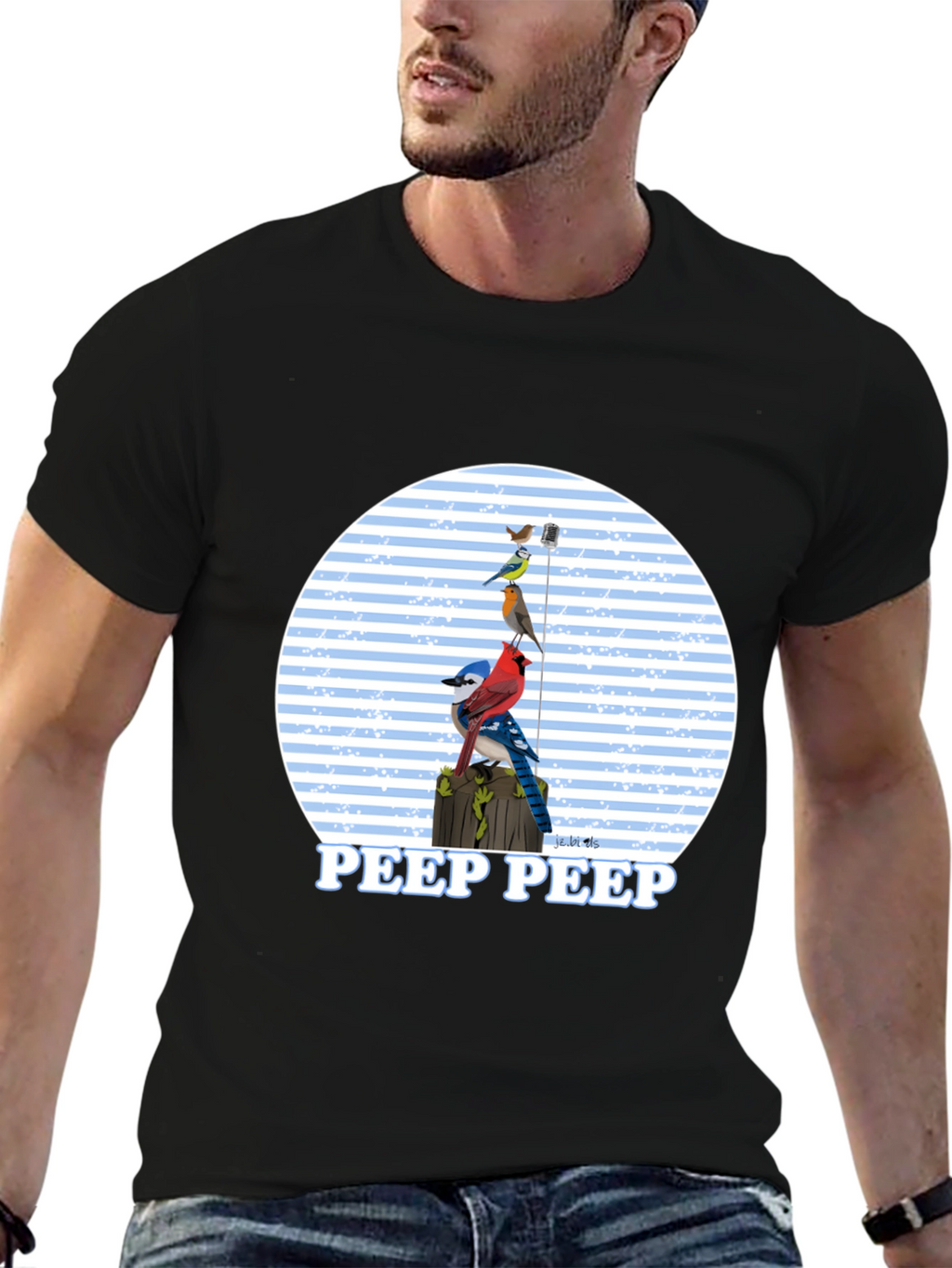 Bird Peep T-Shirt - Nature Lover Tee