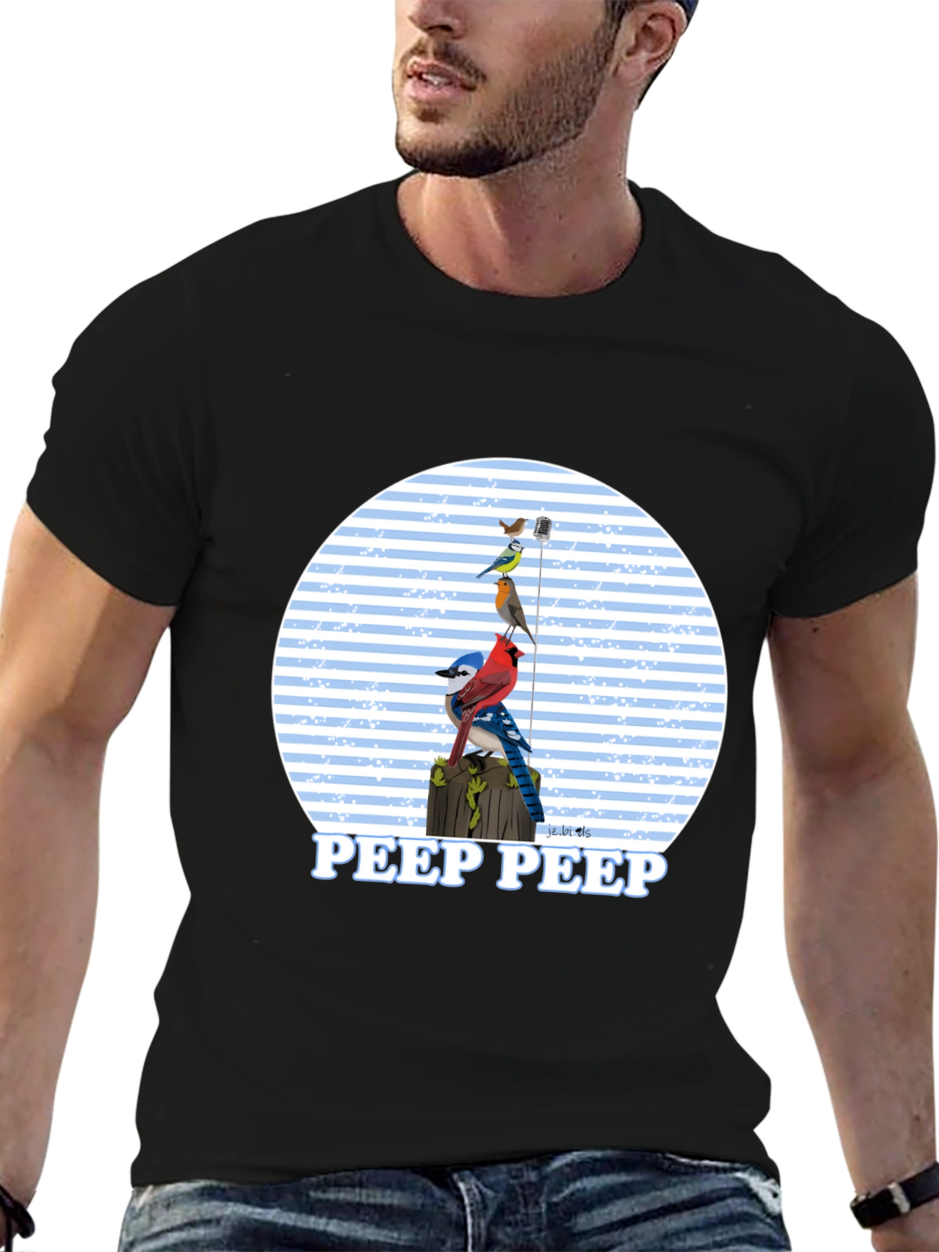 Bird Peep T-Shirt - Nature Lover Tee