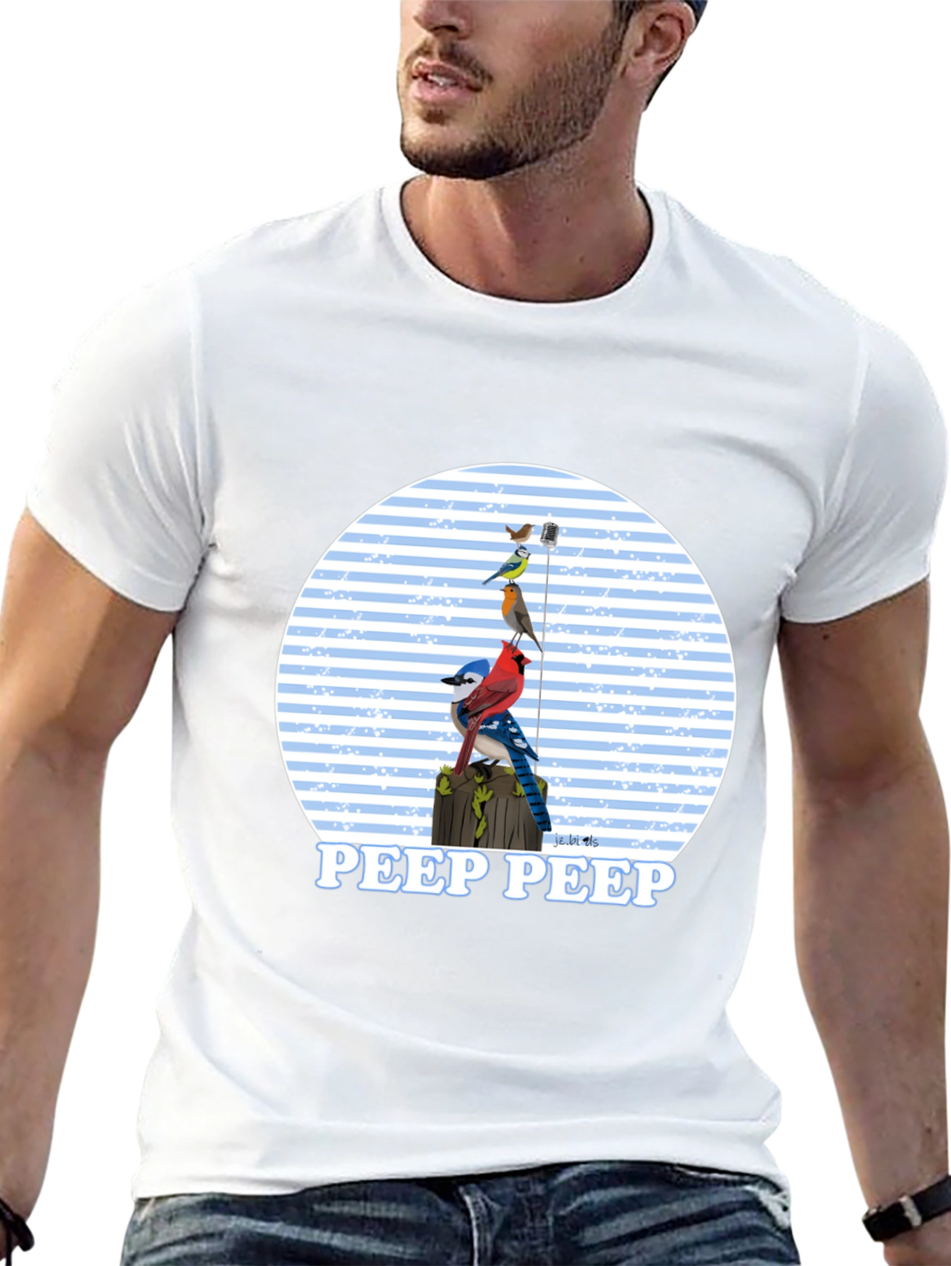 Bird Peep T-Shirt - Nature Lover Tee