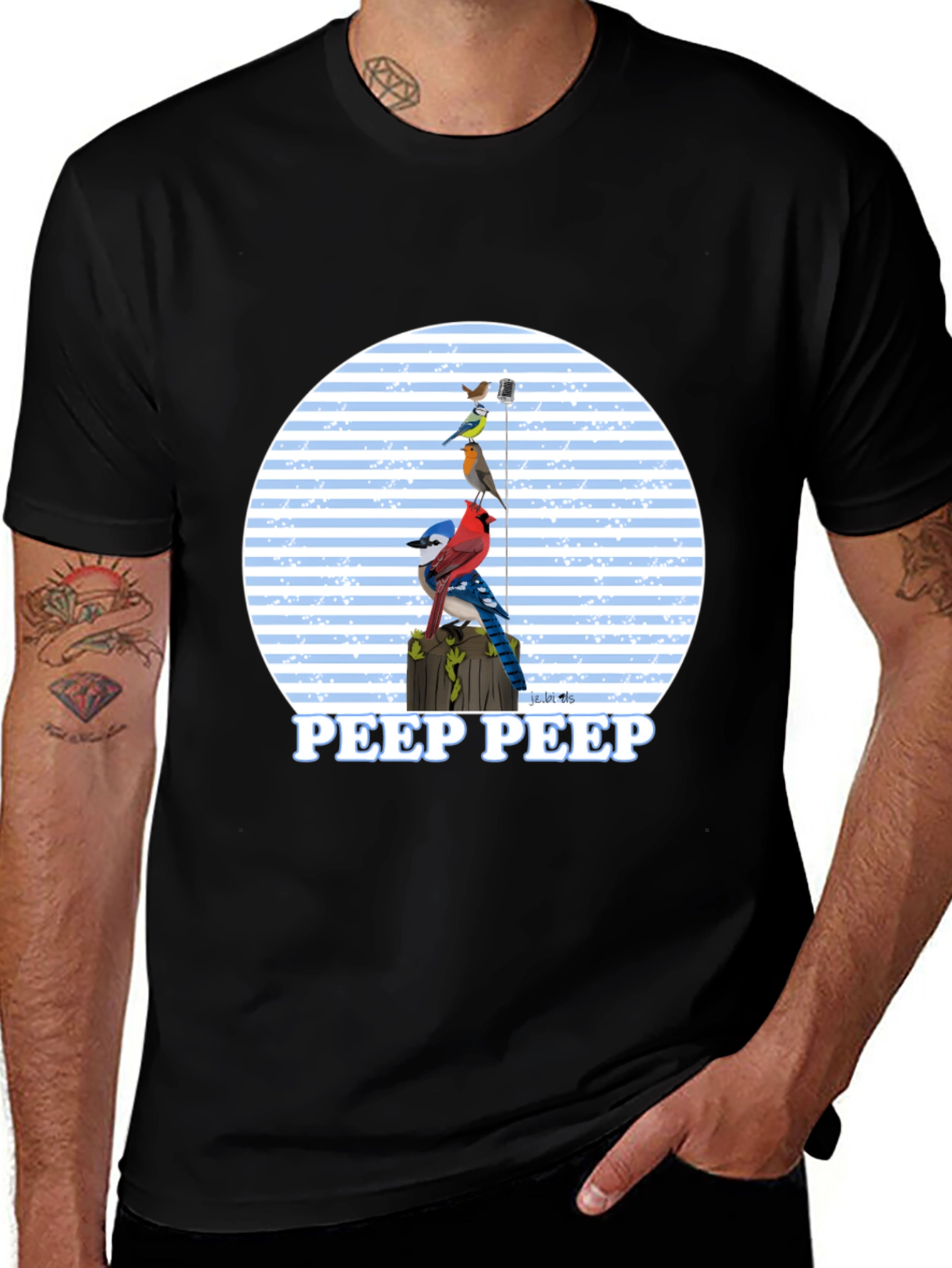 Bird Peep T-Shirt - Nature Lover Tee