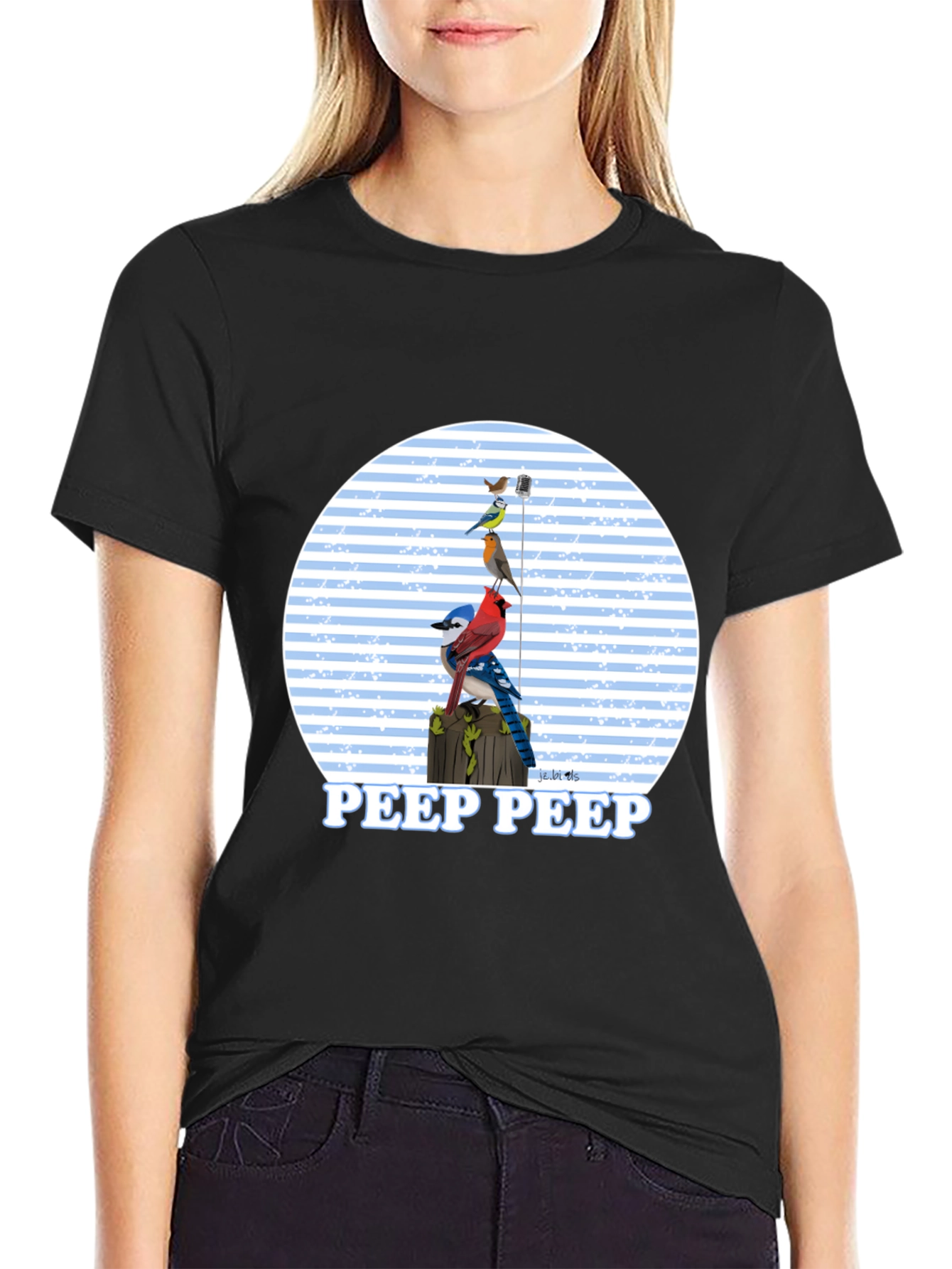 Bird Peep T-Shirt - Nature Lover Tee