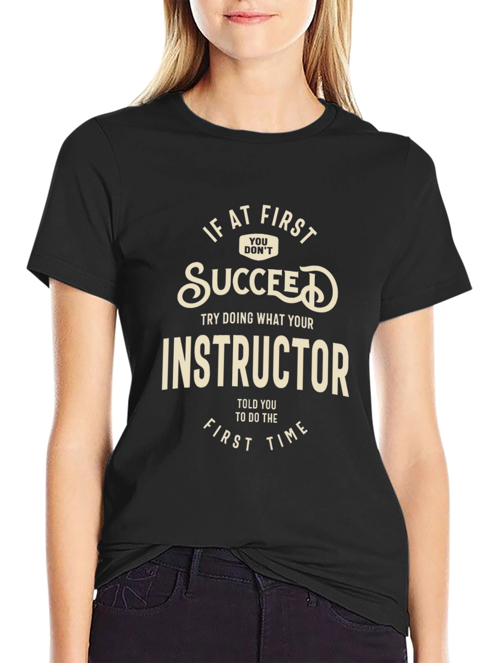 Instructor Advice Black Graphic Tee