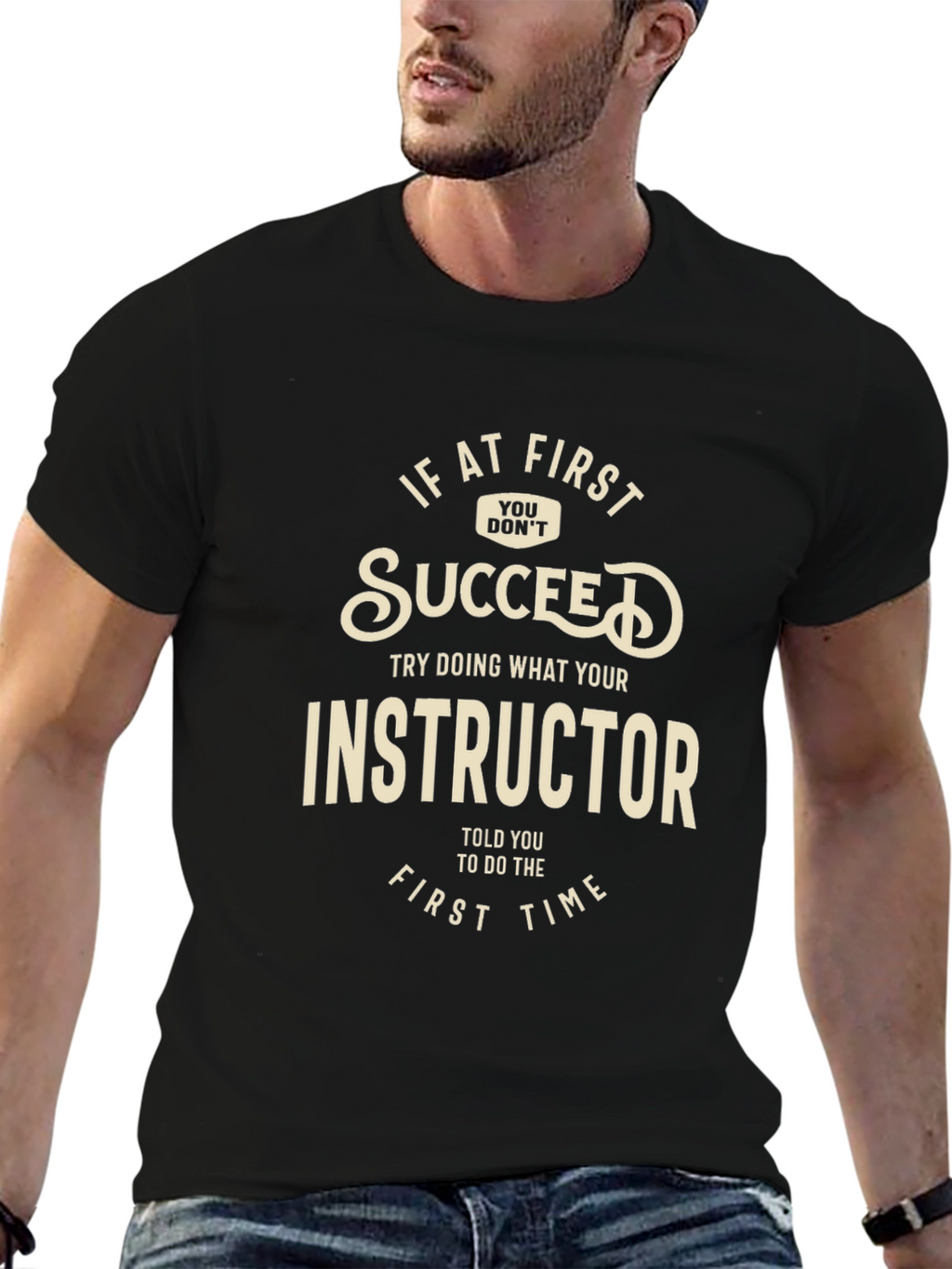 Instructor Advice Black Graphic Tee