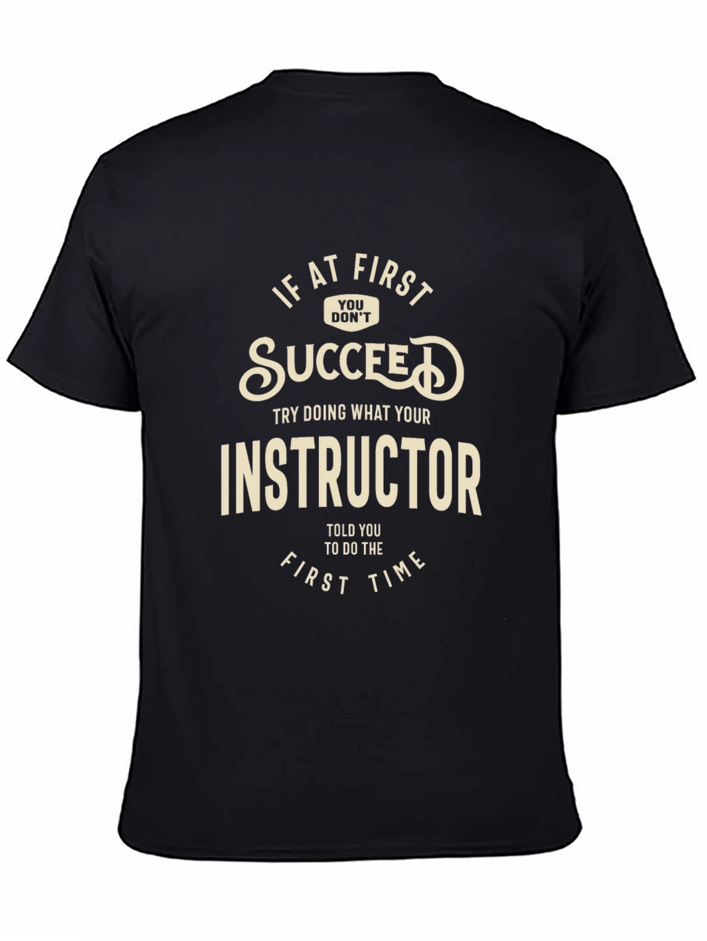 Instructor Advice Black Graphic Tee
