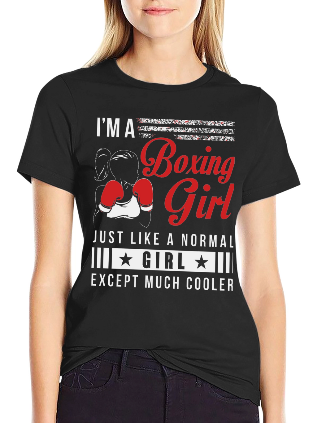 Boxing Girl T-Shirt - Cool & Unique Design