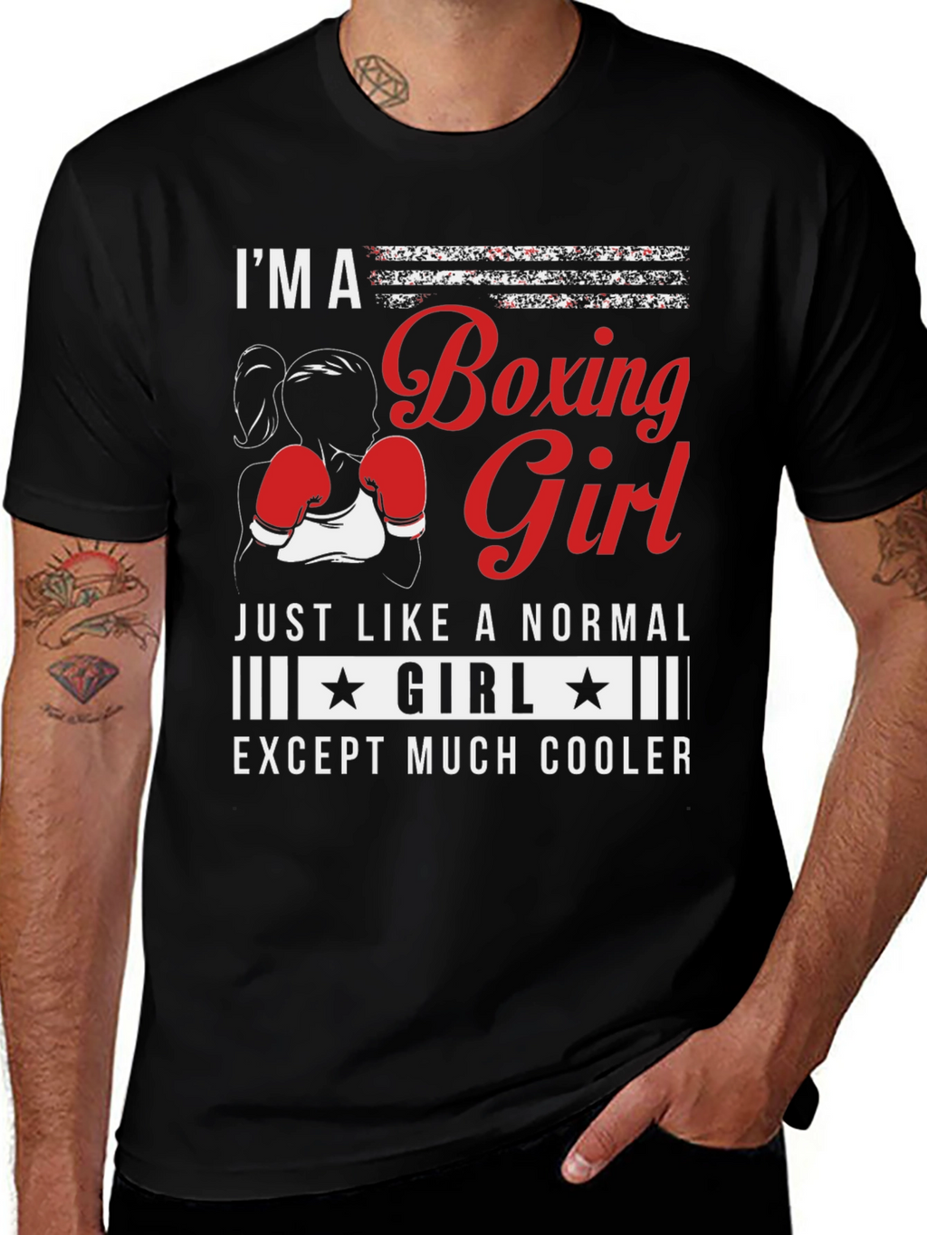 Boxing Girl T-Shirt - Cool & Unique Design