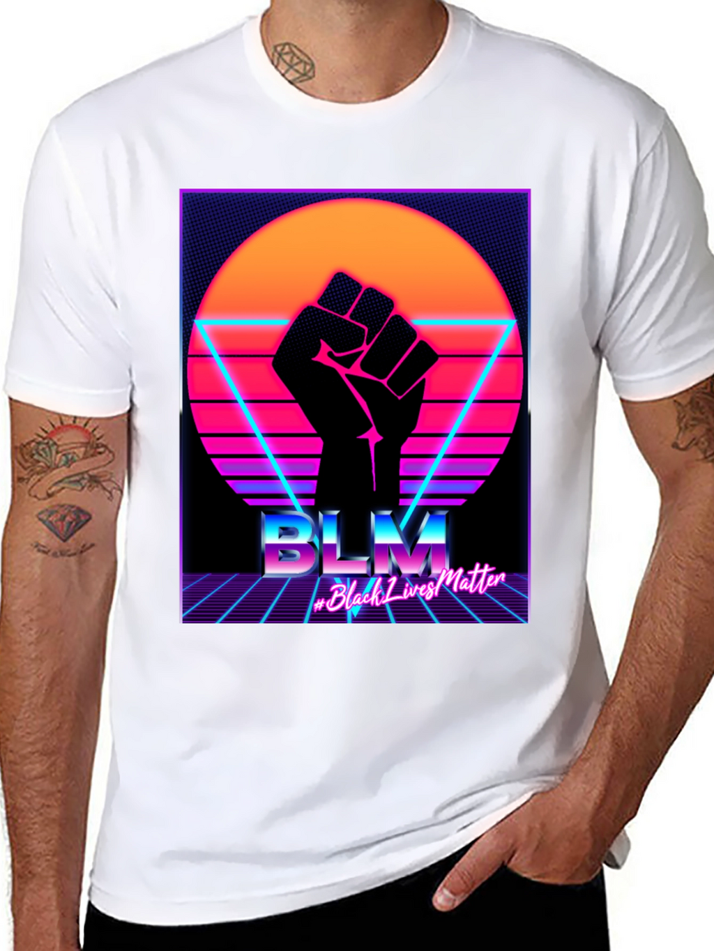 BLM Black Lives Matter Retro T-Shirt
