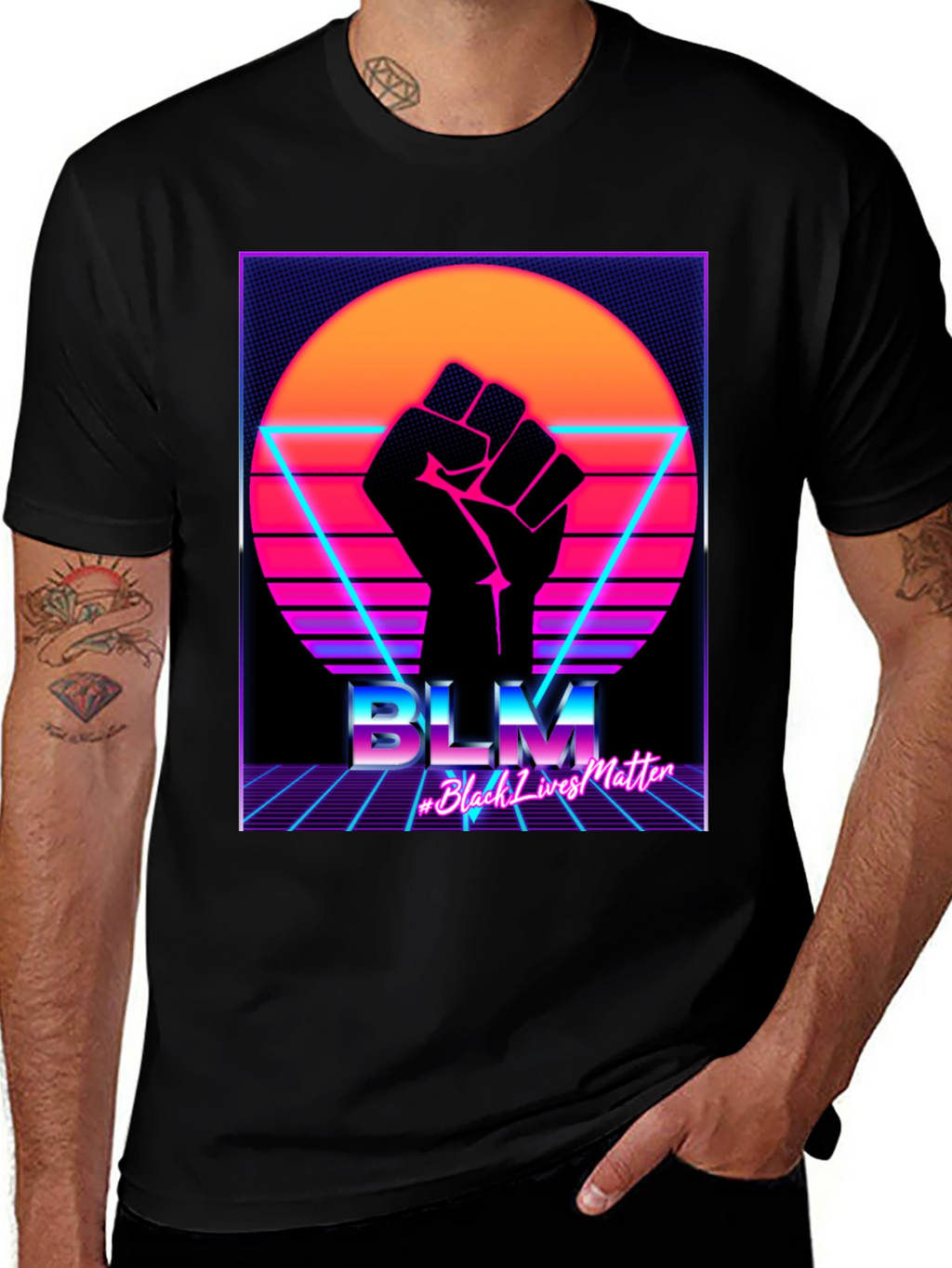 BLM Black Lives Matter Retro T-Shirt