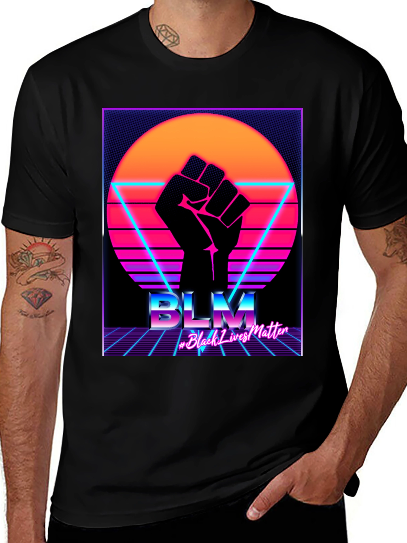 BLM Black Lives Matter Retro T-Shirt