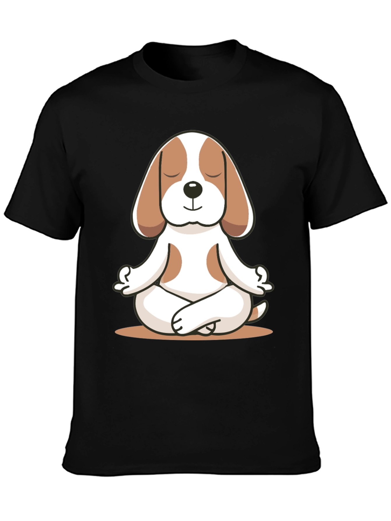 Meditating Dog Graphic Tee - Relaxed Fit