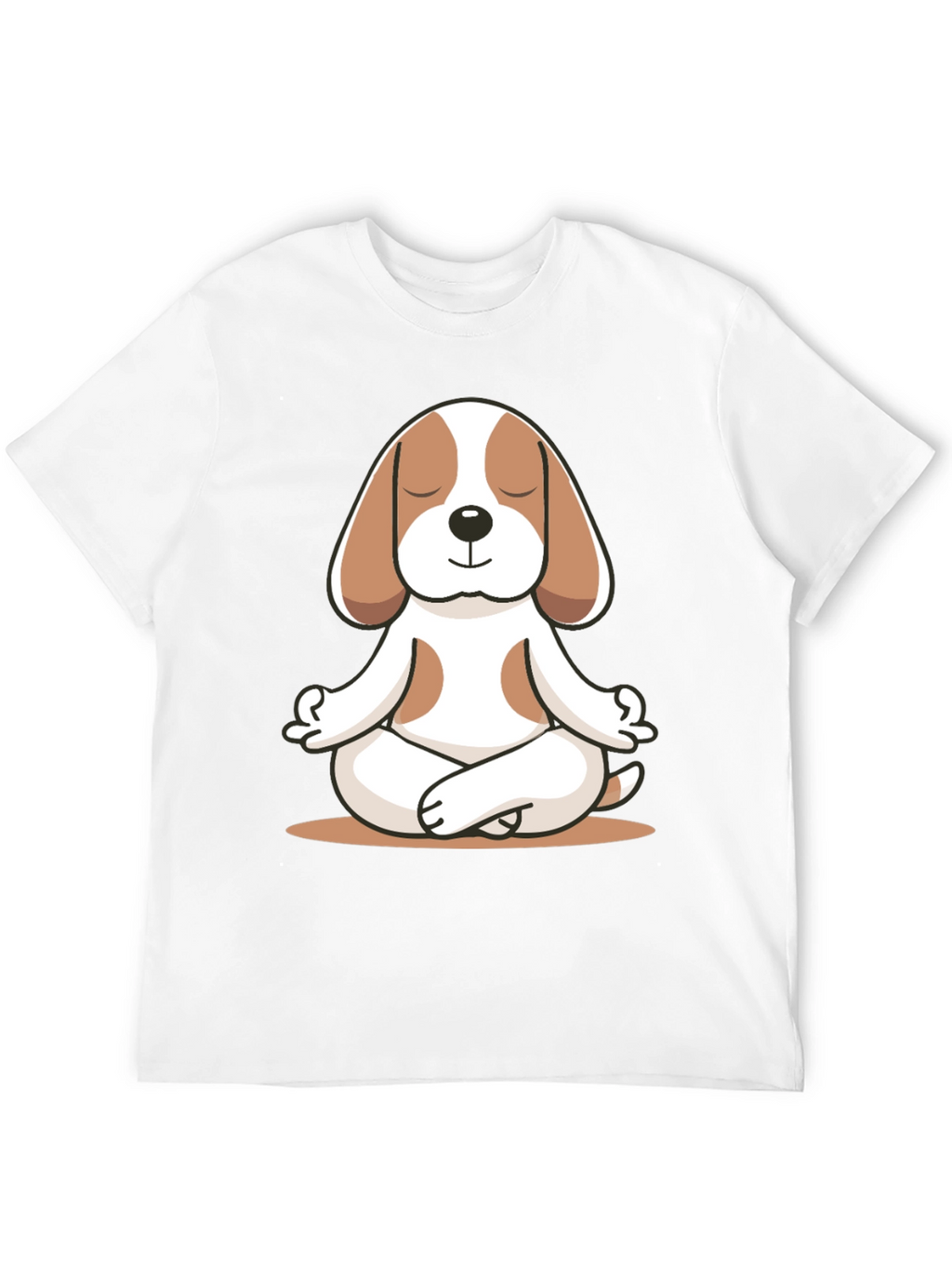 Meditating Dog Graphic Tee - Relaxed Fit