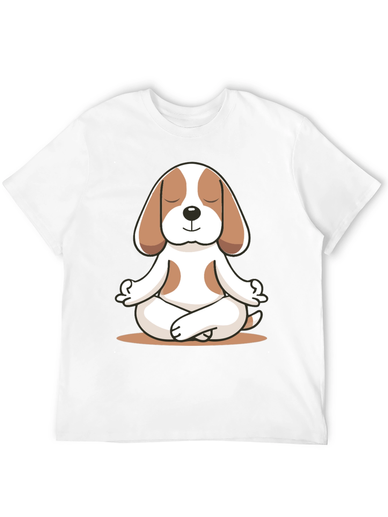 Meditating Dog Graphic Tee - Relaxed Fit
