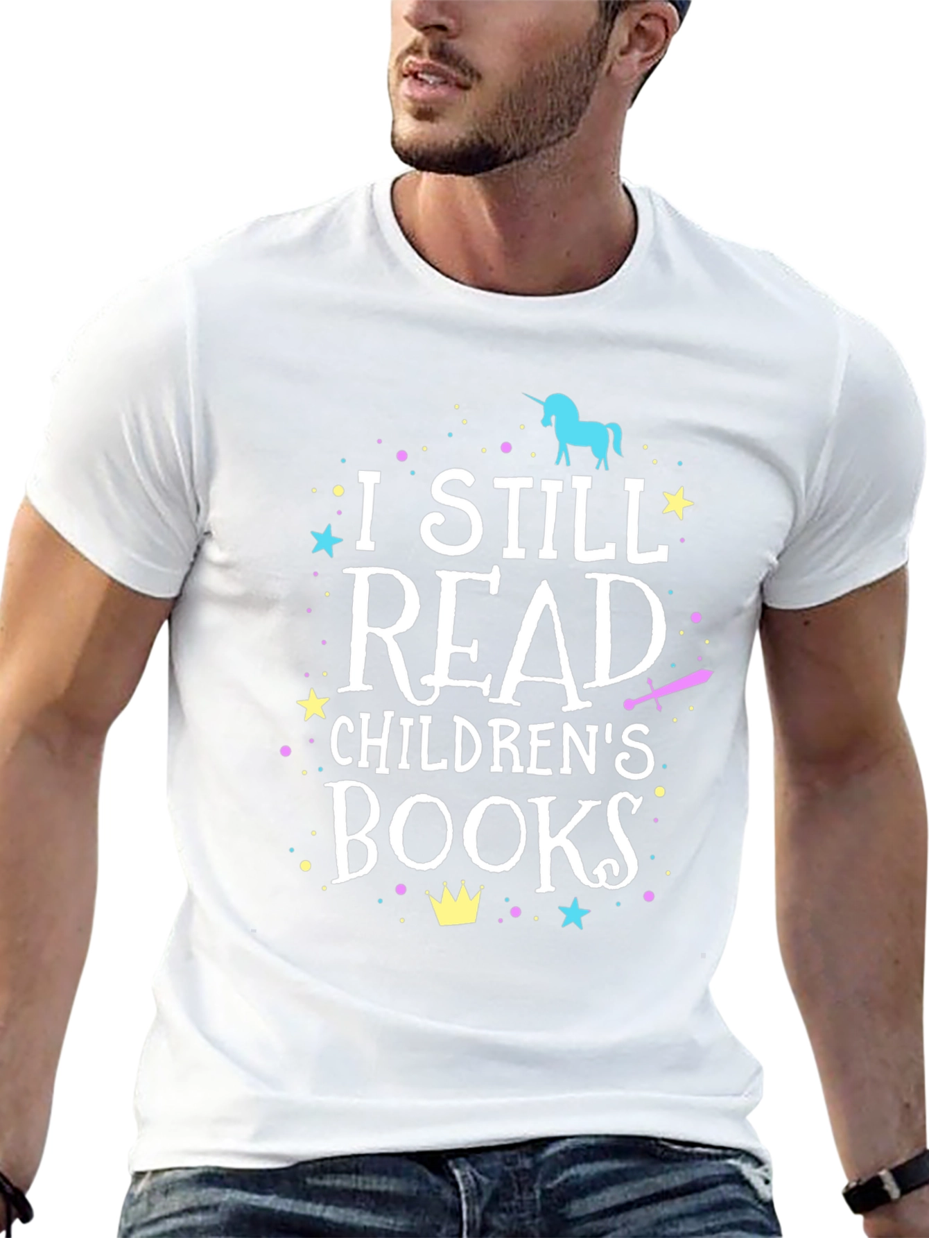 I Still Read Childrens Books Black T-Shirt