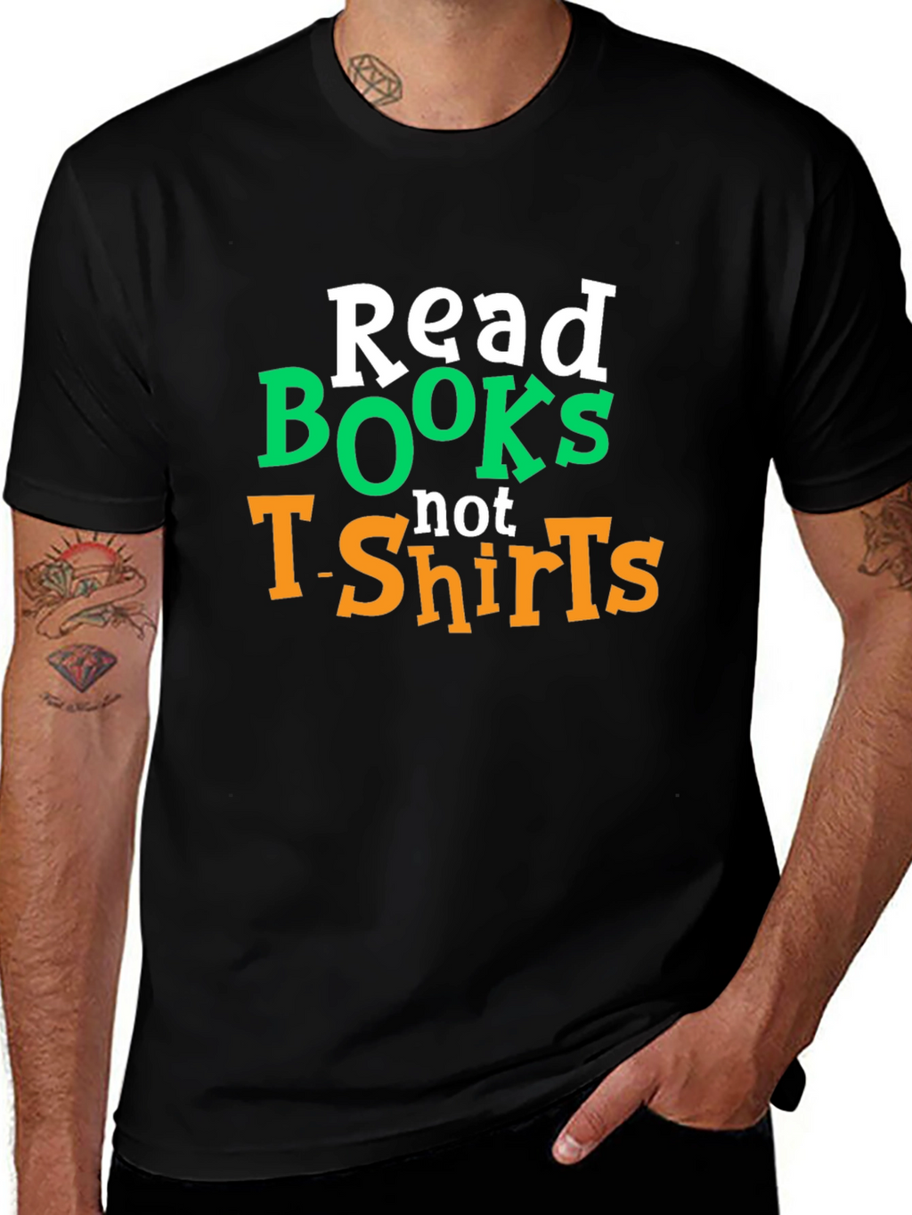 Read Books Not T-Shirts Graphic Tee