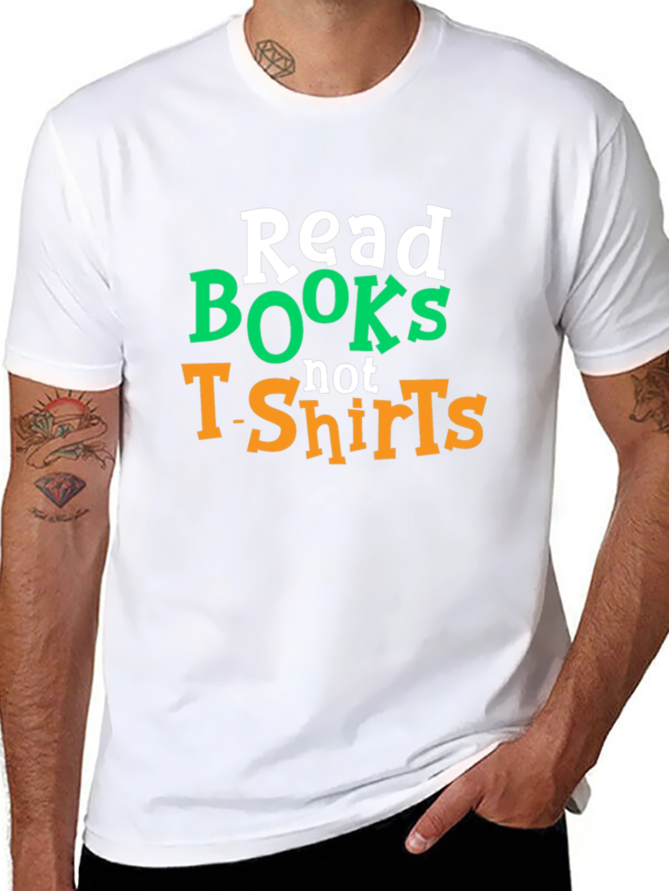 Read Books Not T-Shirts Graphic Tee