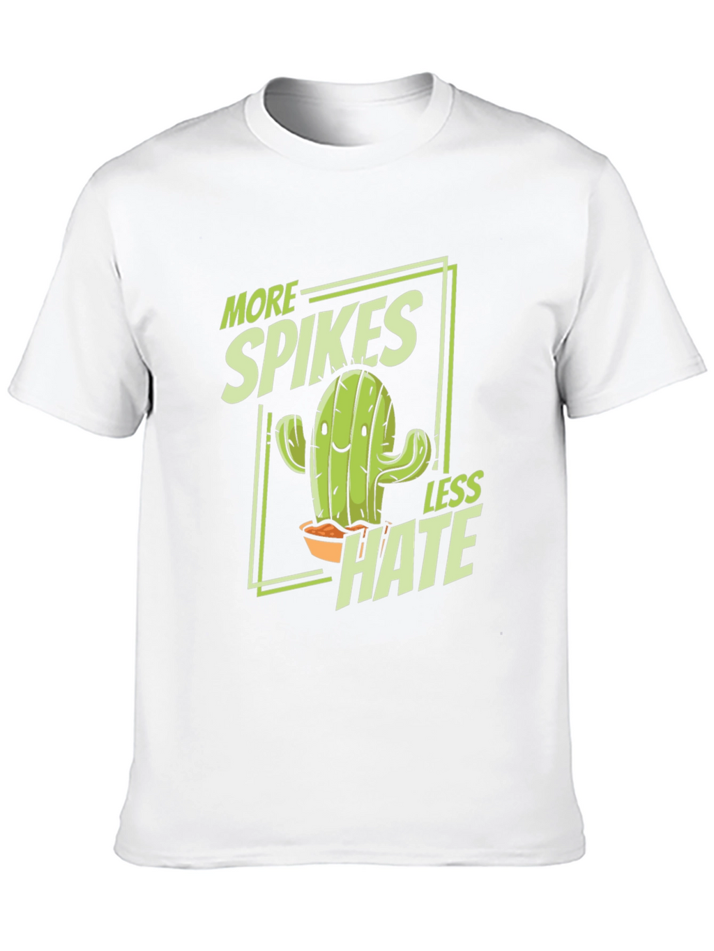 More Spikes Less Hate Black Graphic Tee