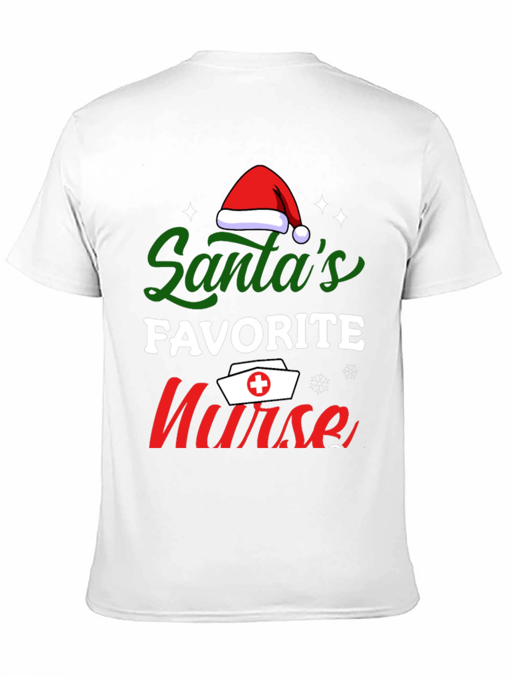 Santas Favorite Nurse T-Shirt Christmas Tee