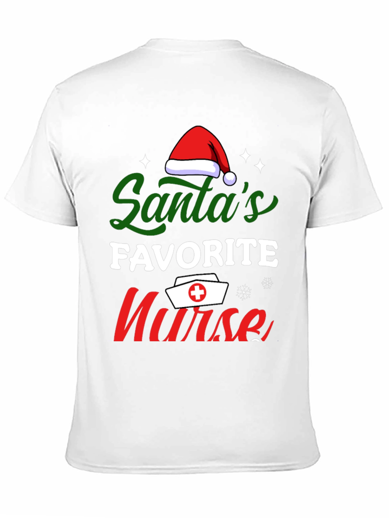 Santas Favorite Nurse T-Shirt Christmas Tee