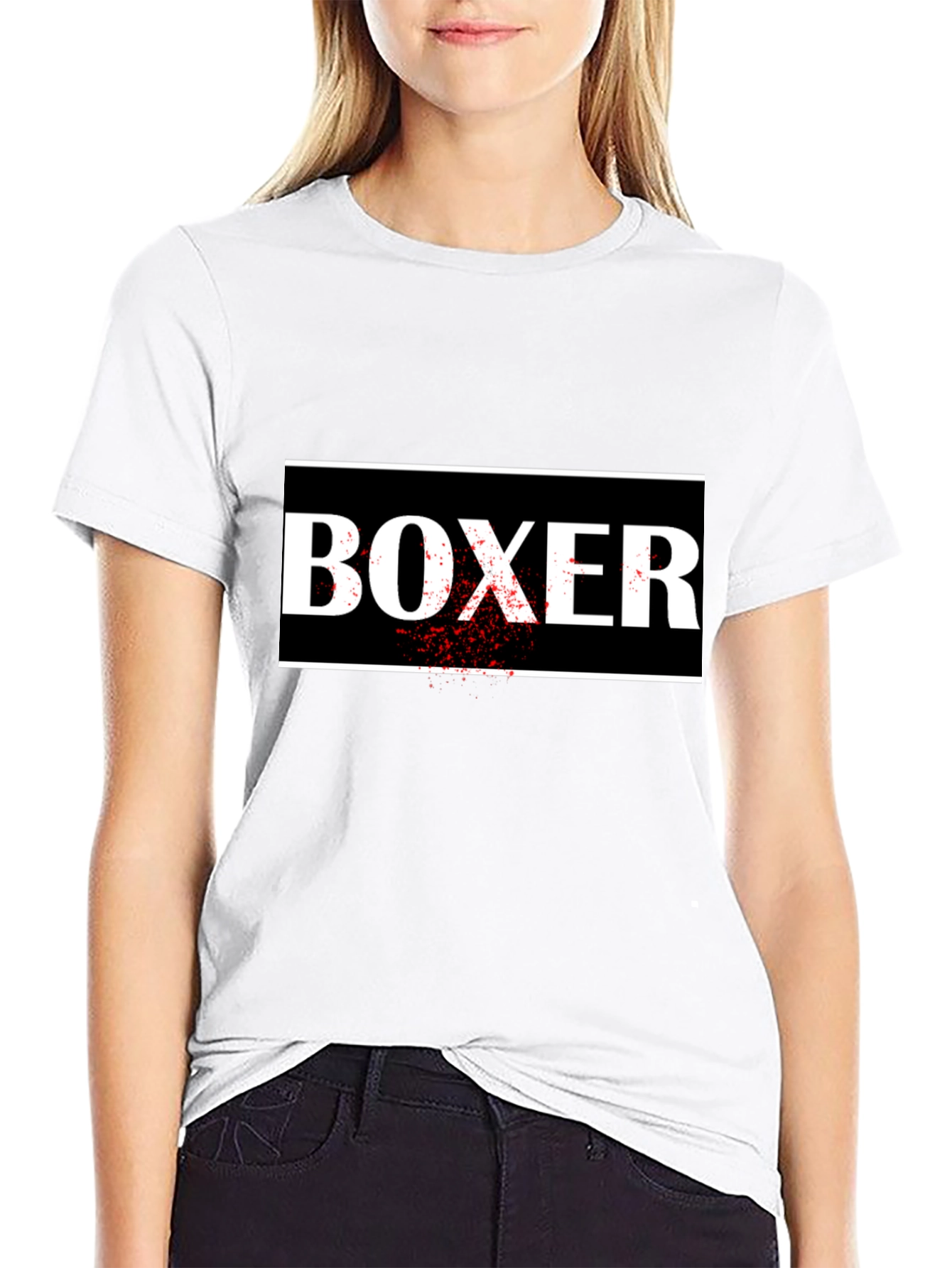 BOXER Graphic Tee - Stylish Black Cotton T-Shirt