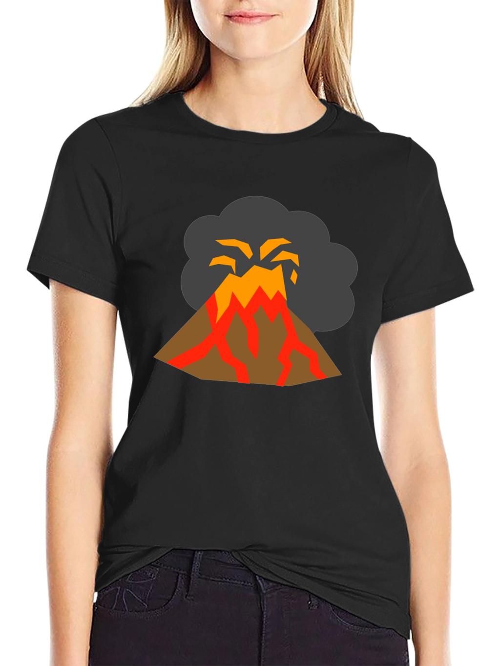 Volcano Graphic T-Shirt - Lava Explosion Tee