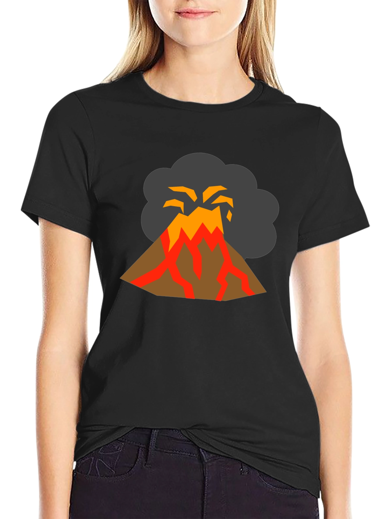 Volcano Graphic T-Shirt - Lava Explosion Tee