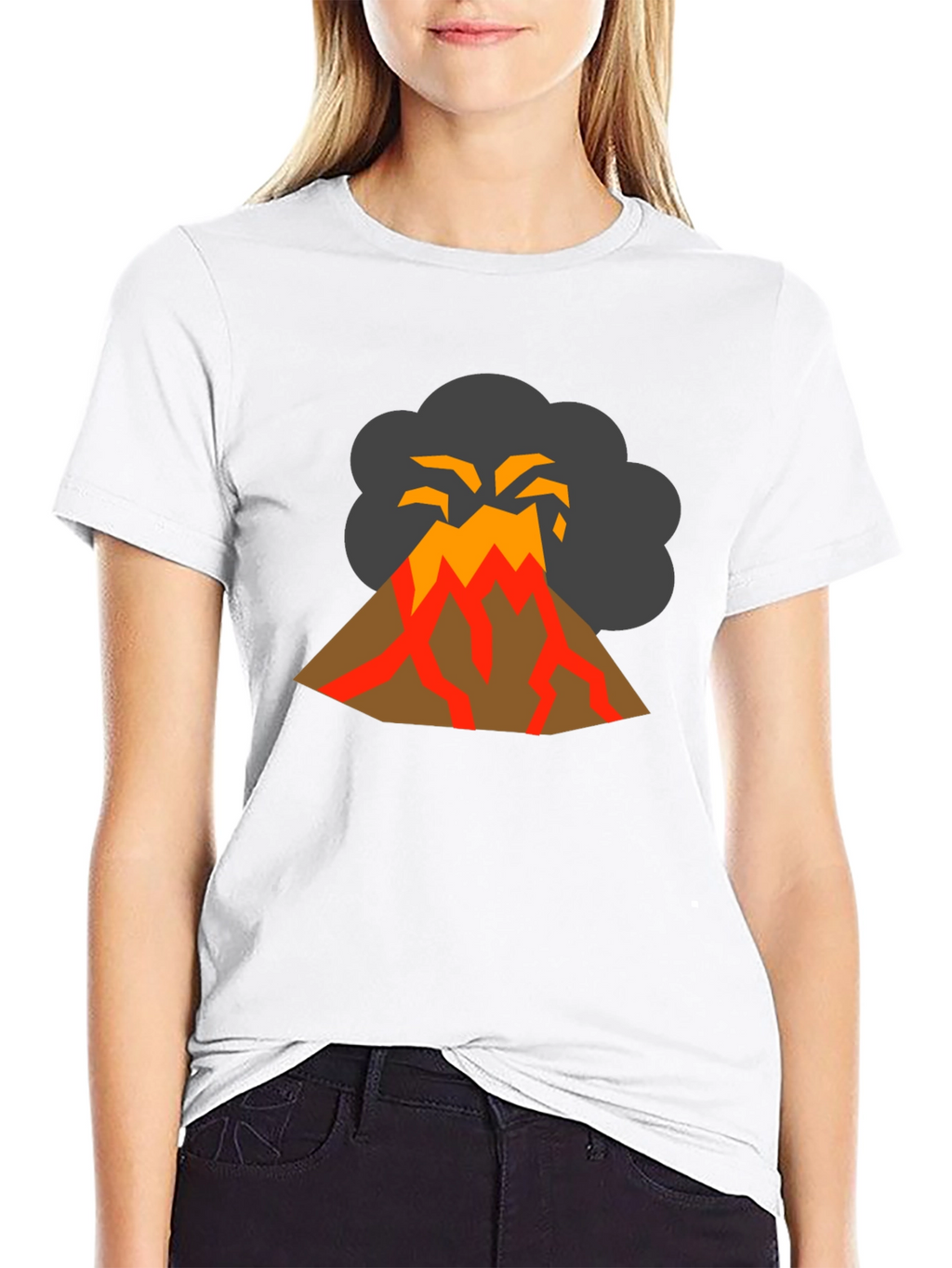 Volcano Graphic T-Shirt - Lava Explosion Tee