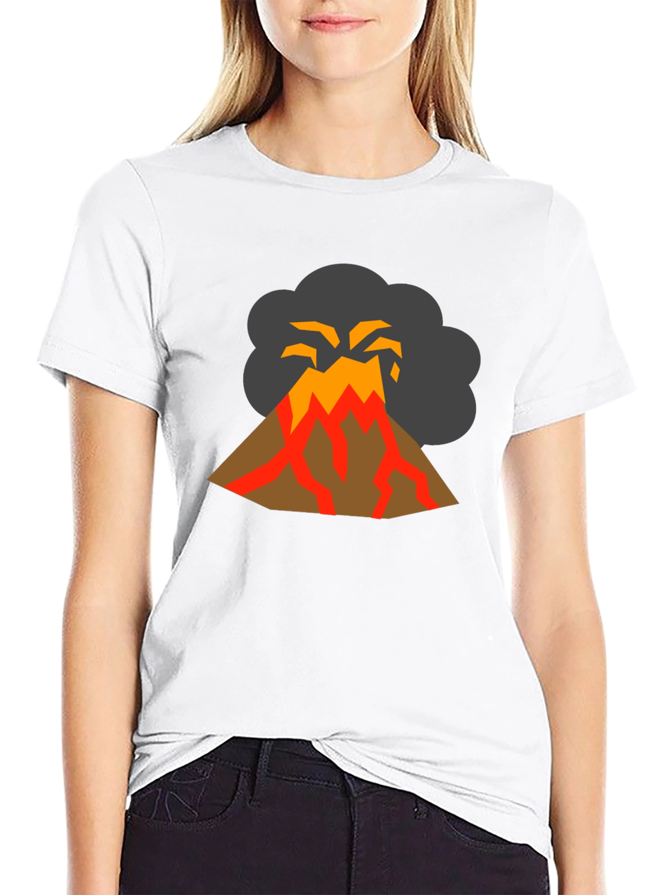 Volcano Graphic T-Shirt - Lava Explosion Tee