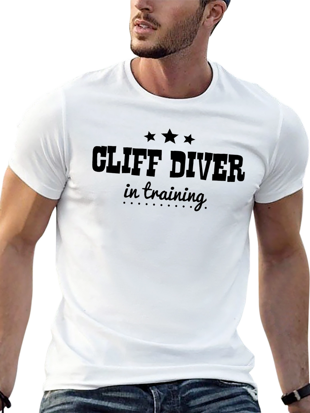 Cliff Diver in Training Graphic T-Shirt