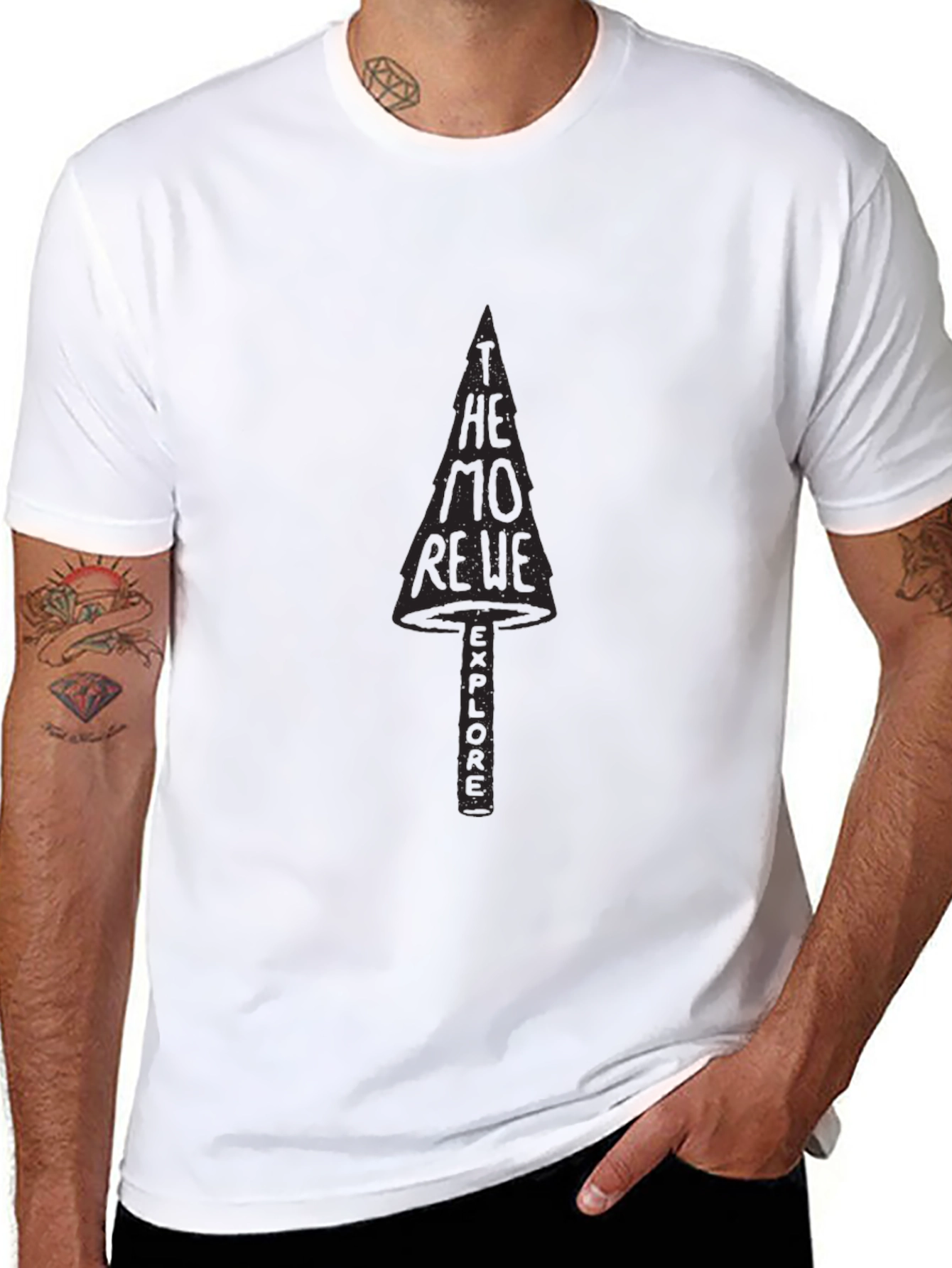Explore T-Shirt - Black Graphic Tee