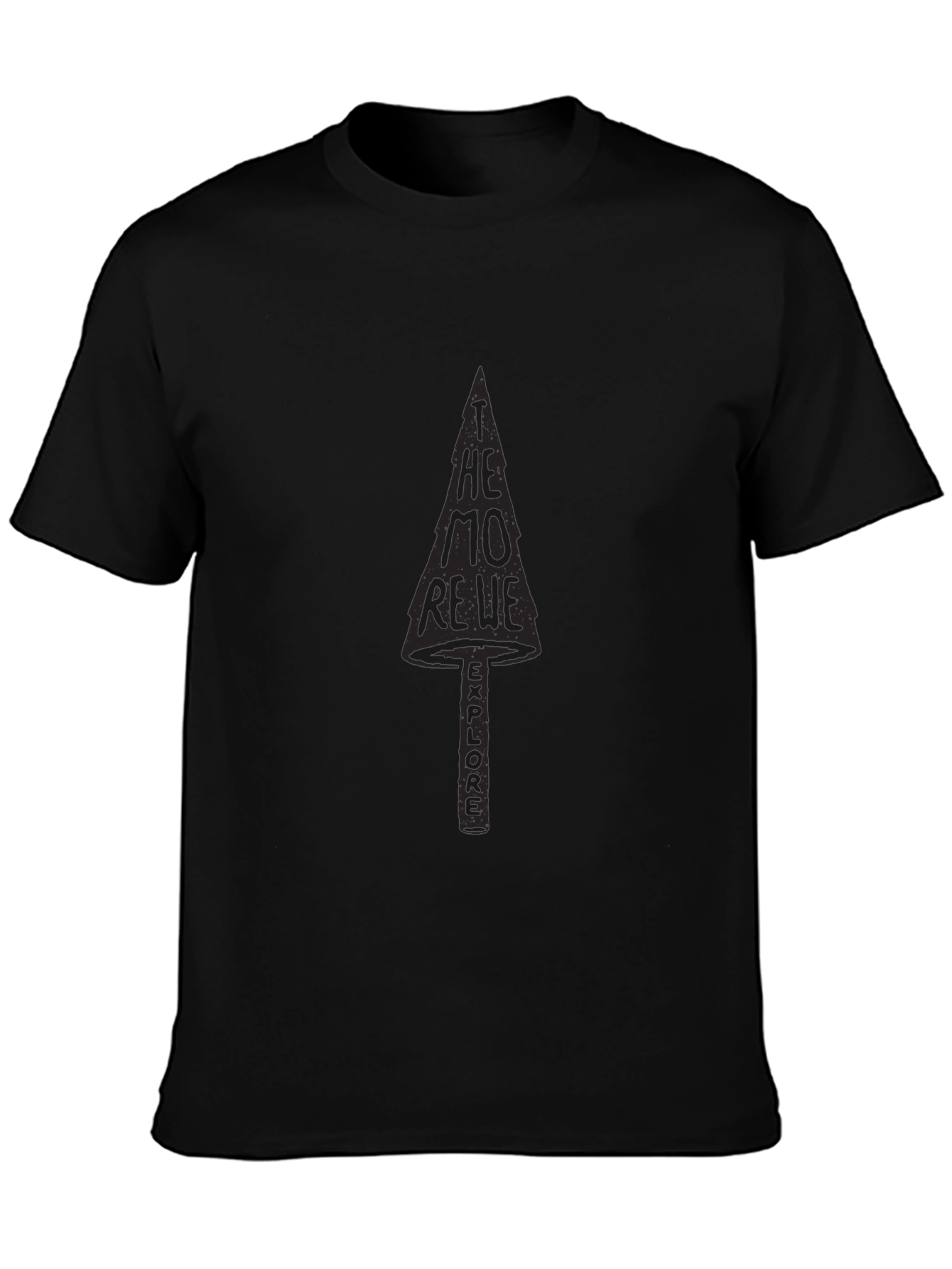 Explore T-Shirt - Black Graphic Tee