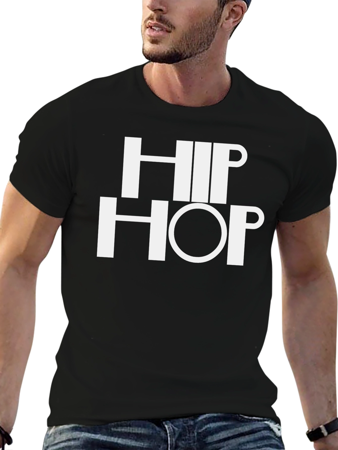Hip Hop Graphic Black T-Shirt