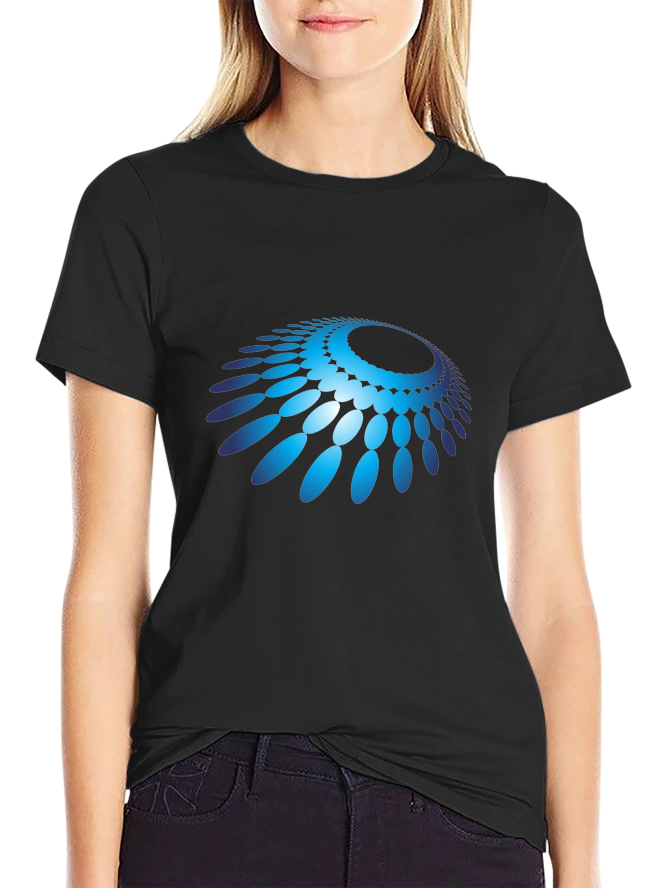 Abstract Pattern Graphic Tee - Modern Design Soft Comfort
