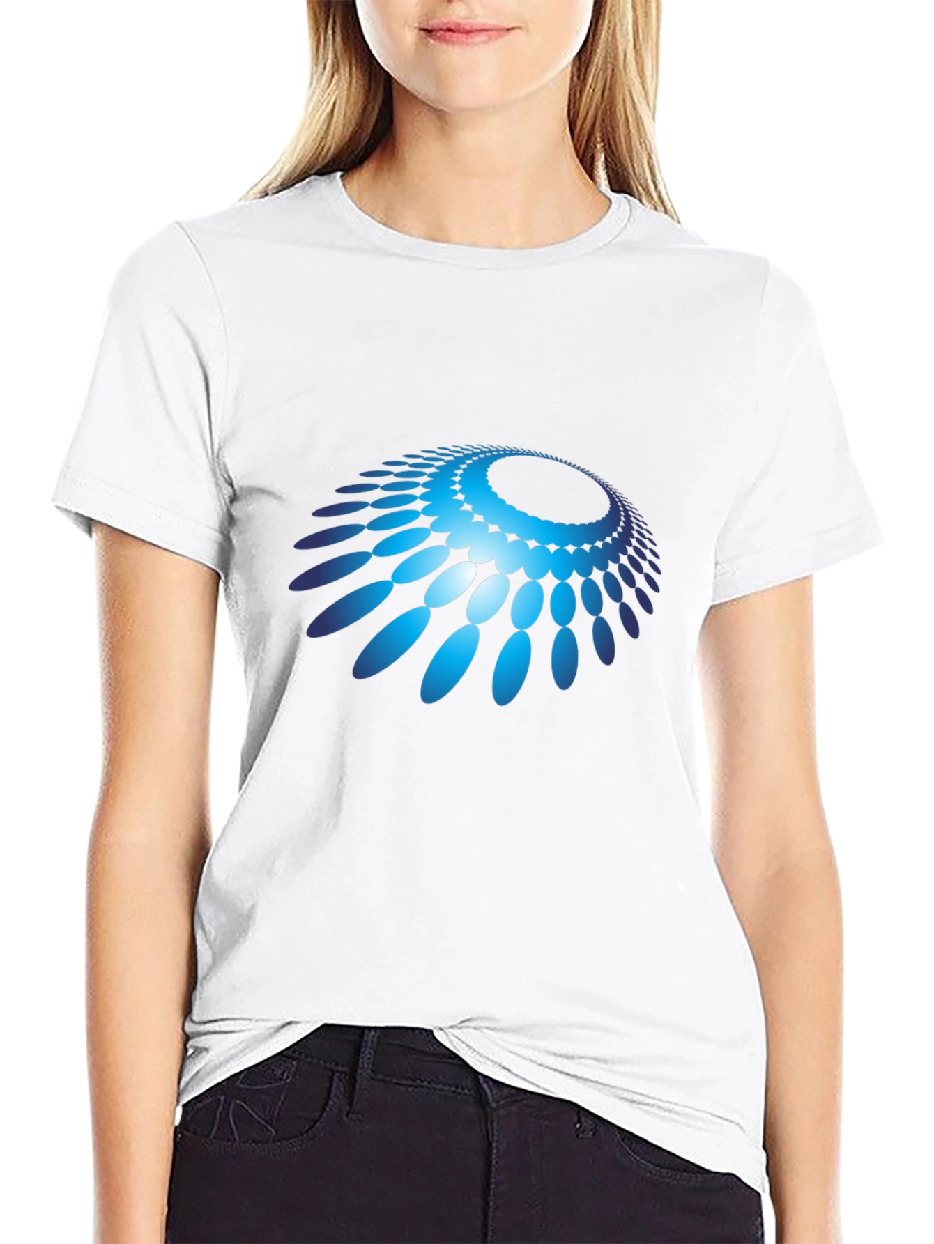 Abstract Pattern Graphic Tee - Modern Design Soft Comfort
