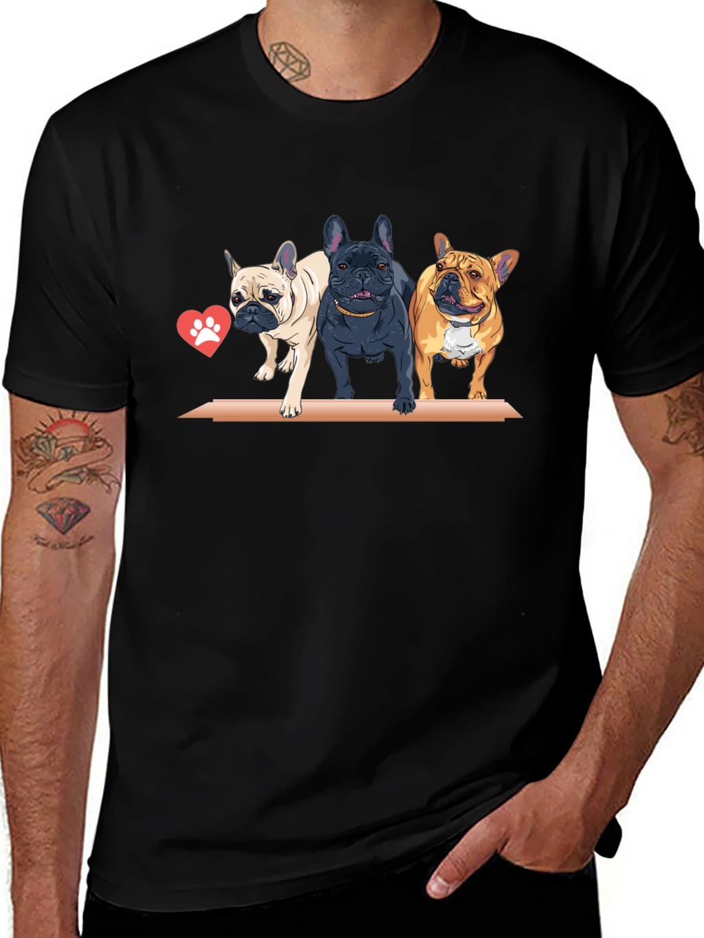 French Bulldog Trio Graphic Tee