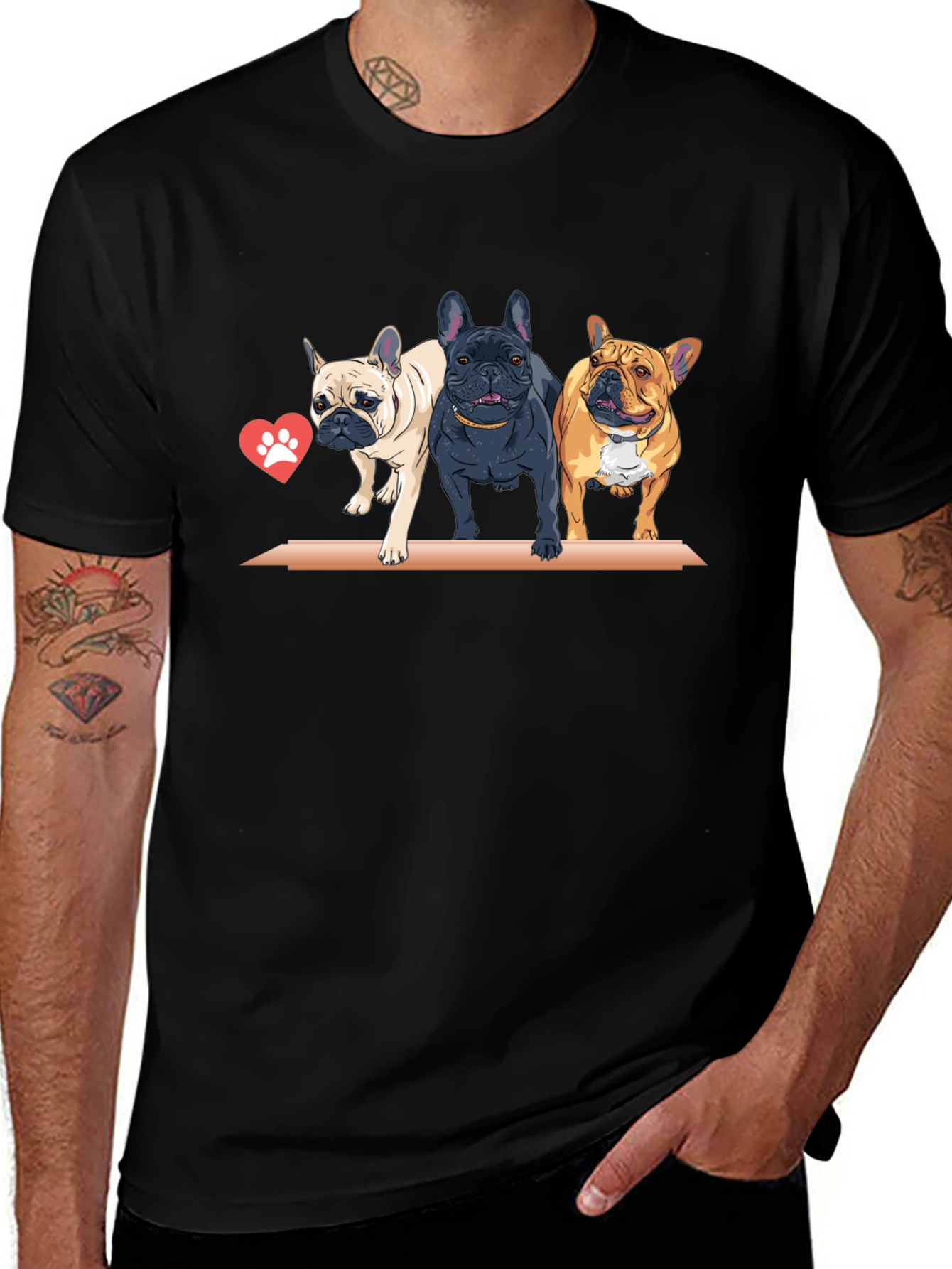 French Bulldog Trio Graphic Tee