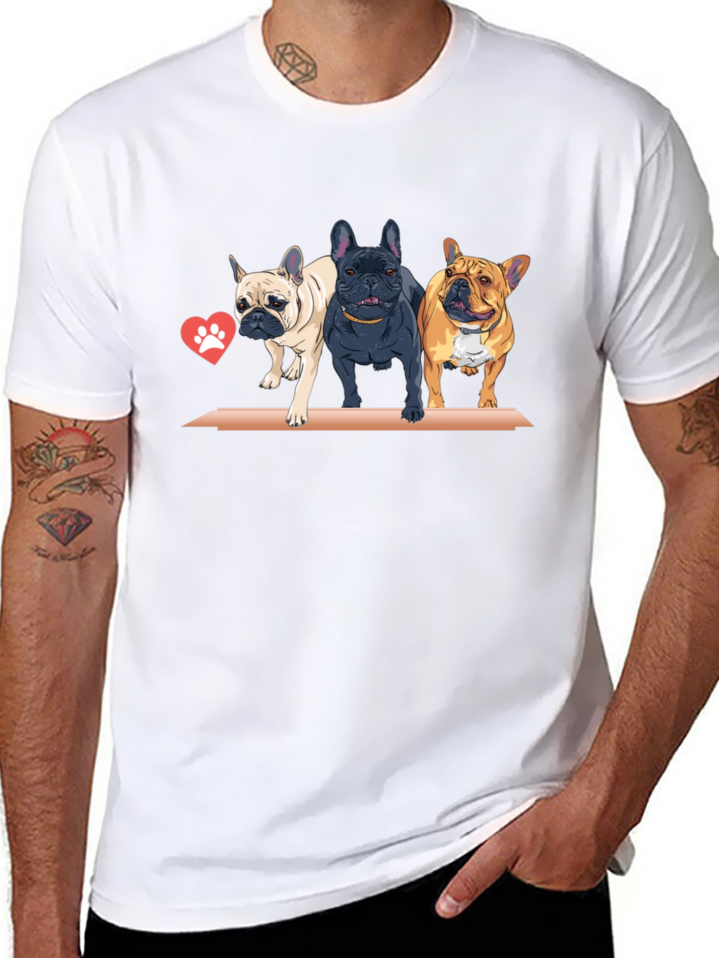 French Bulldog Trio Graphic Tee