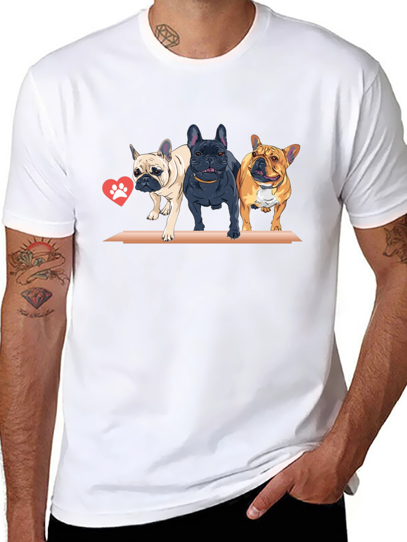 French Bulldog Trio Graphic Tee