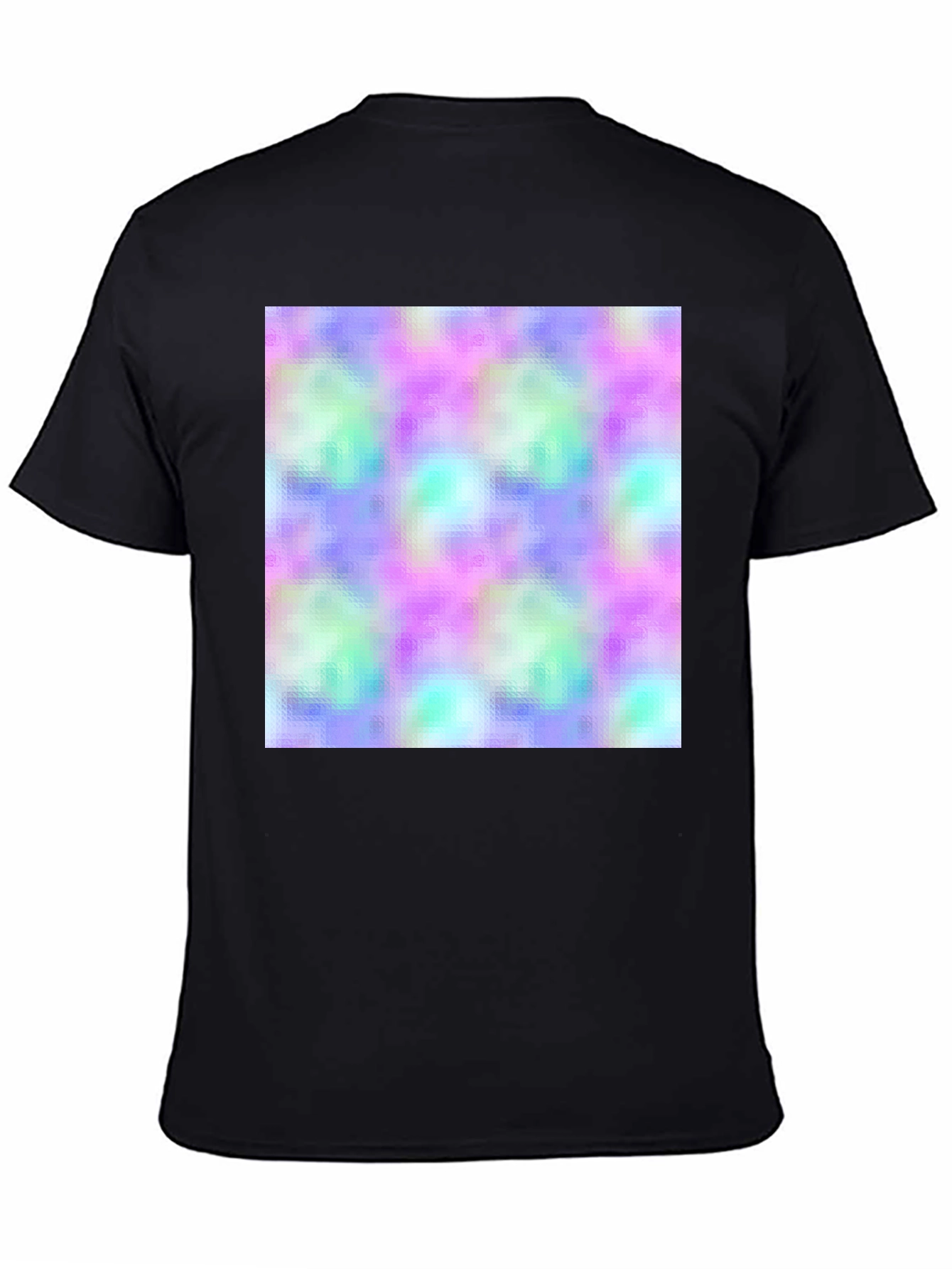 Abstract Pattern Black T-Shirt