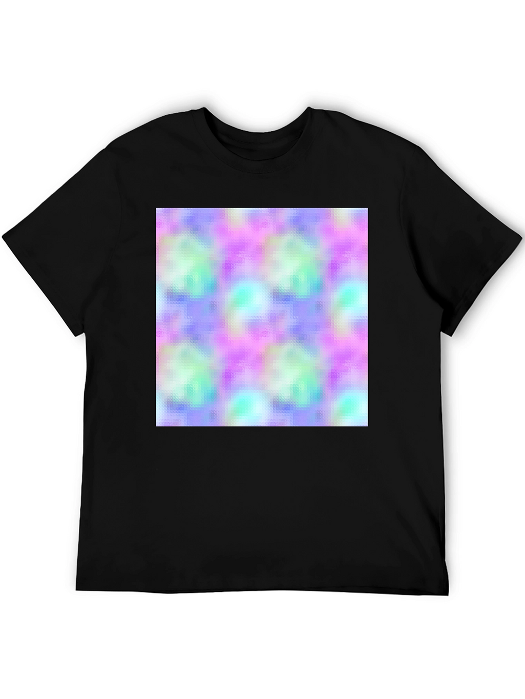 Abstract Pattern Black T-Shirt