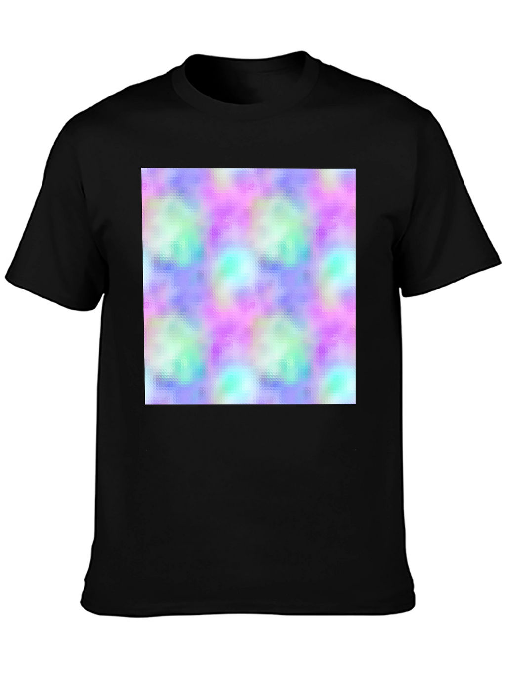 Abstract Pattern Black T-Shirt
