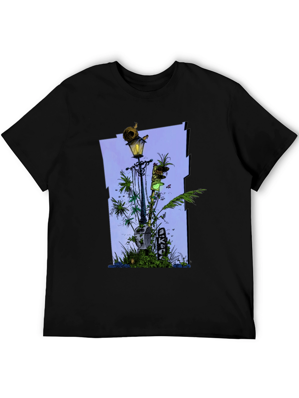 Unique Graphic Print Tee - Streetlight Jungle Design