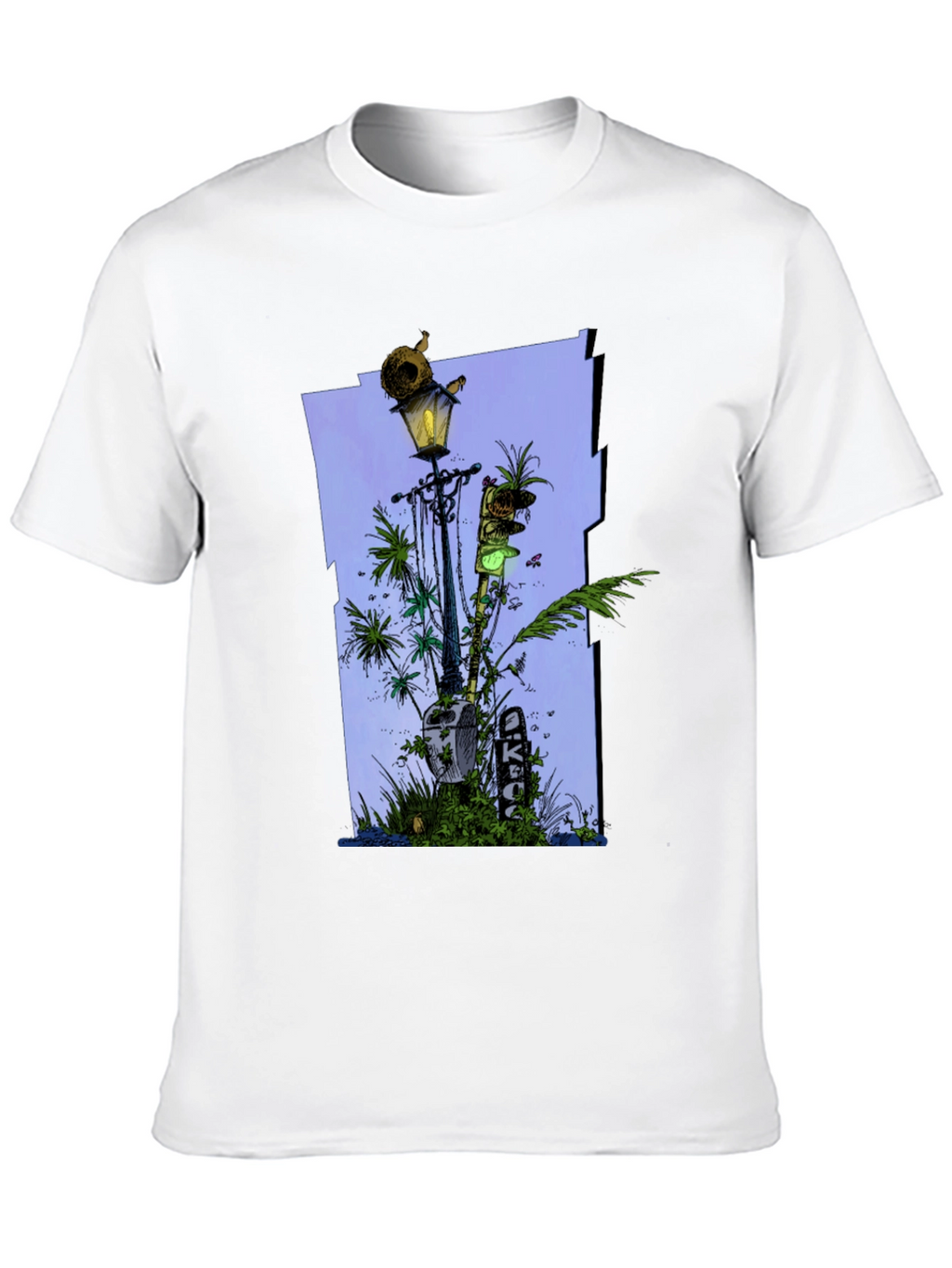 Unique Graphic Print Tee - Streetlight Jungle Design