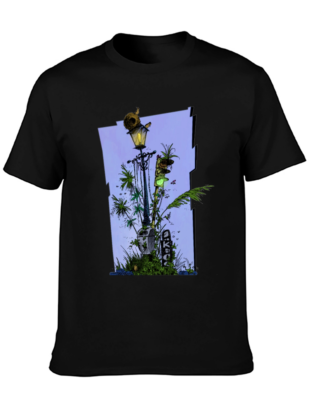 Unique Graphic Print Tee - Streetlight Jungle Design